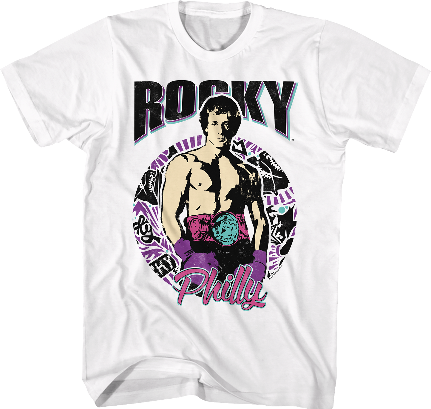 Retro Philly Impression Rocky T-Shirt
