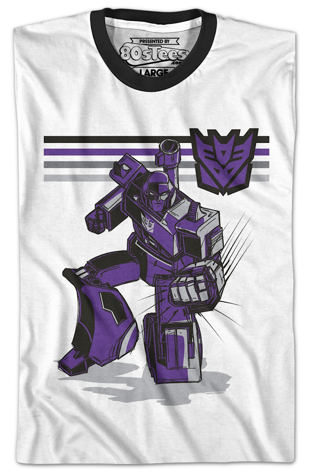 Retro Megatron Transformers Ringer Shirt