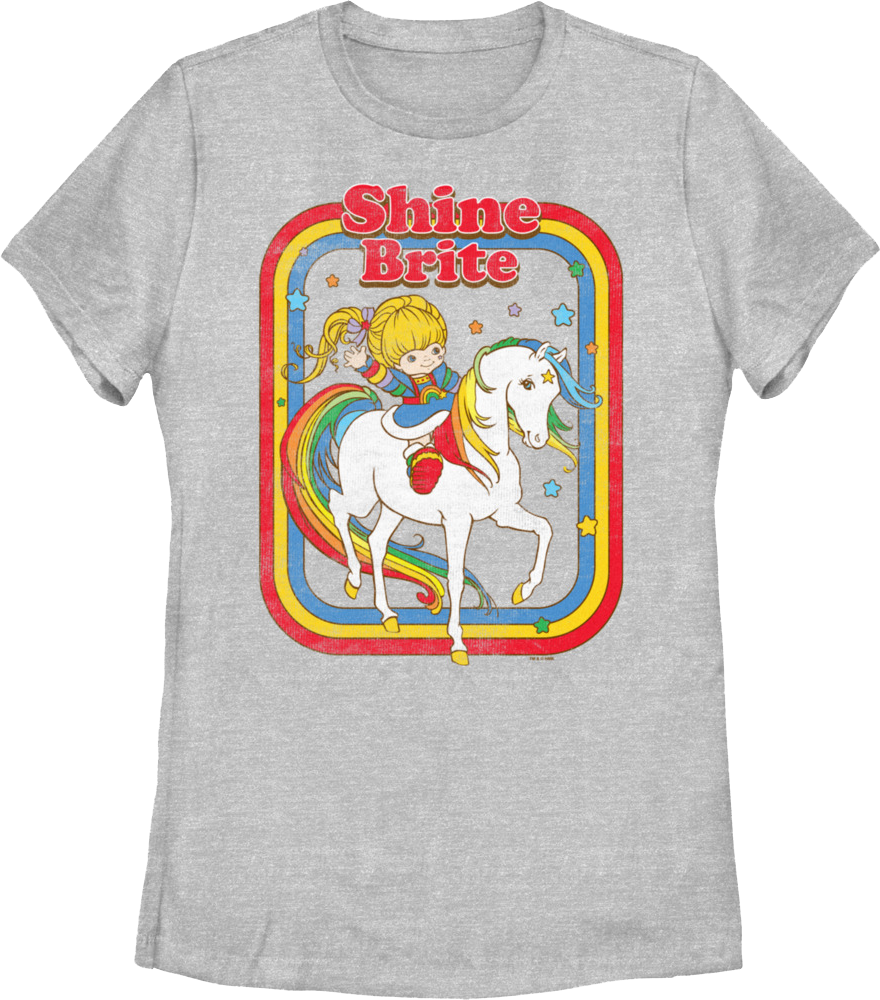 Womens Retro Shine Brite Rainbow Brite Shirt