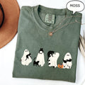 Comfort Colors Ghost Cat Halloween Ghos Halloween Ca Cat Lower Halloween Spooky Season Ca (1)