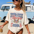 July 4th 1776 National Champions America 250th Anniversary Oversized Tee Distressed Americana (1)