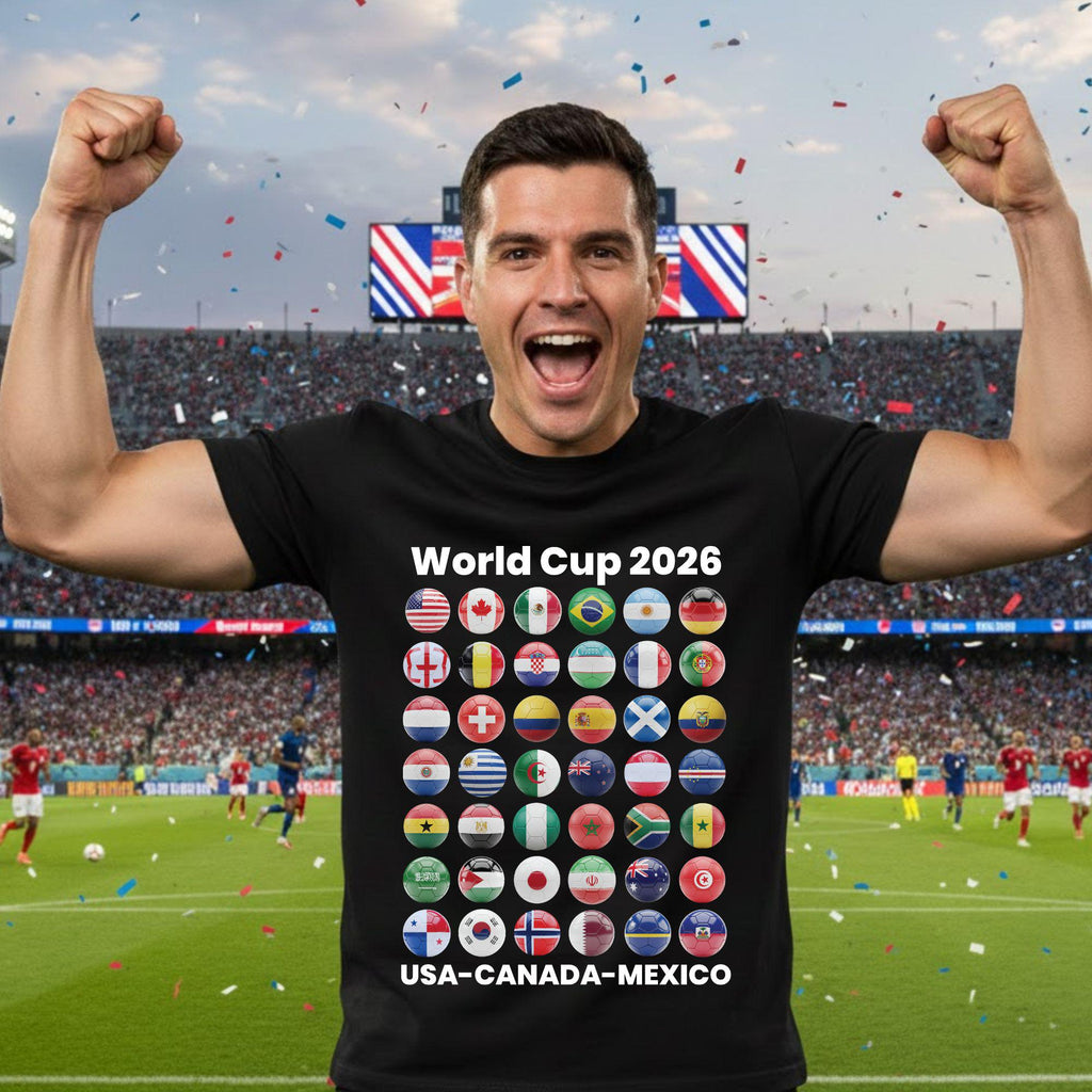 Soccer World Cup 2026 Country Ball Football Fan Game Day Tees Sports (1)