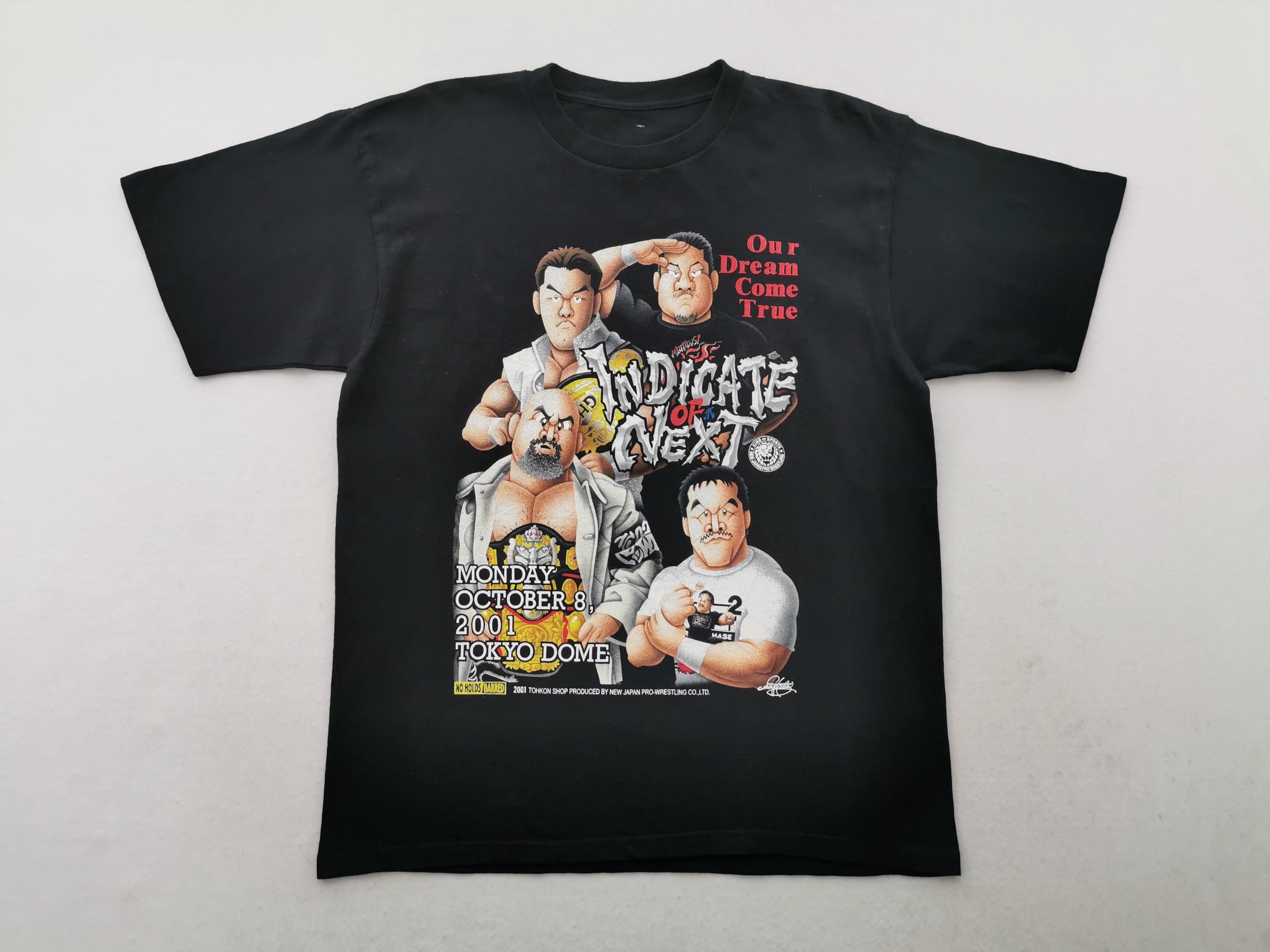 Japan Pro Wrestling Vintage Njpw Indicate Next Tokyo Dome Sakai Tee Size (1)