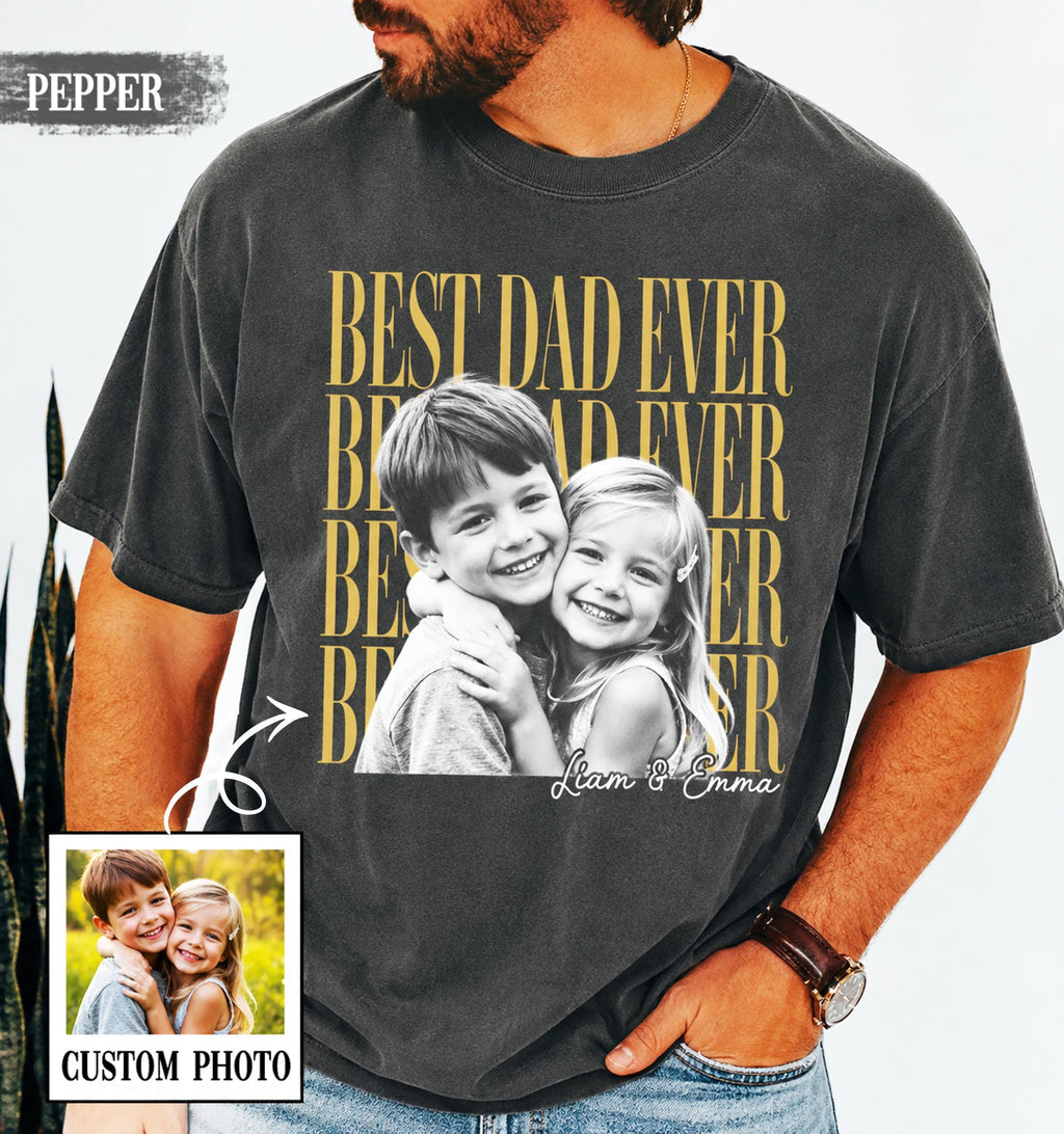 Custom Dad Fathers Day Dad Girl Dad Dad Dad Ever Fatherhood Comfort Colors (1)