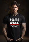 Pastor Warning Delight Tee Church Pastor Birthday Attire (1)