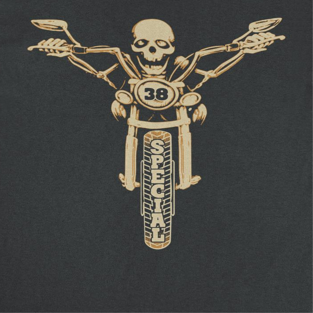 38 Special Skeleton on Bike Mens T Shirt Black Hoodie, Sweatshirt | CiraTrend.com (Image 2)