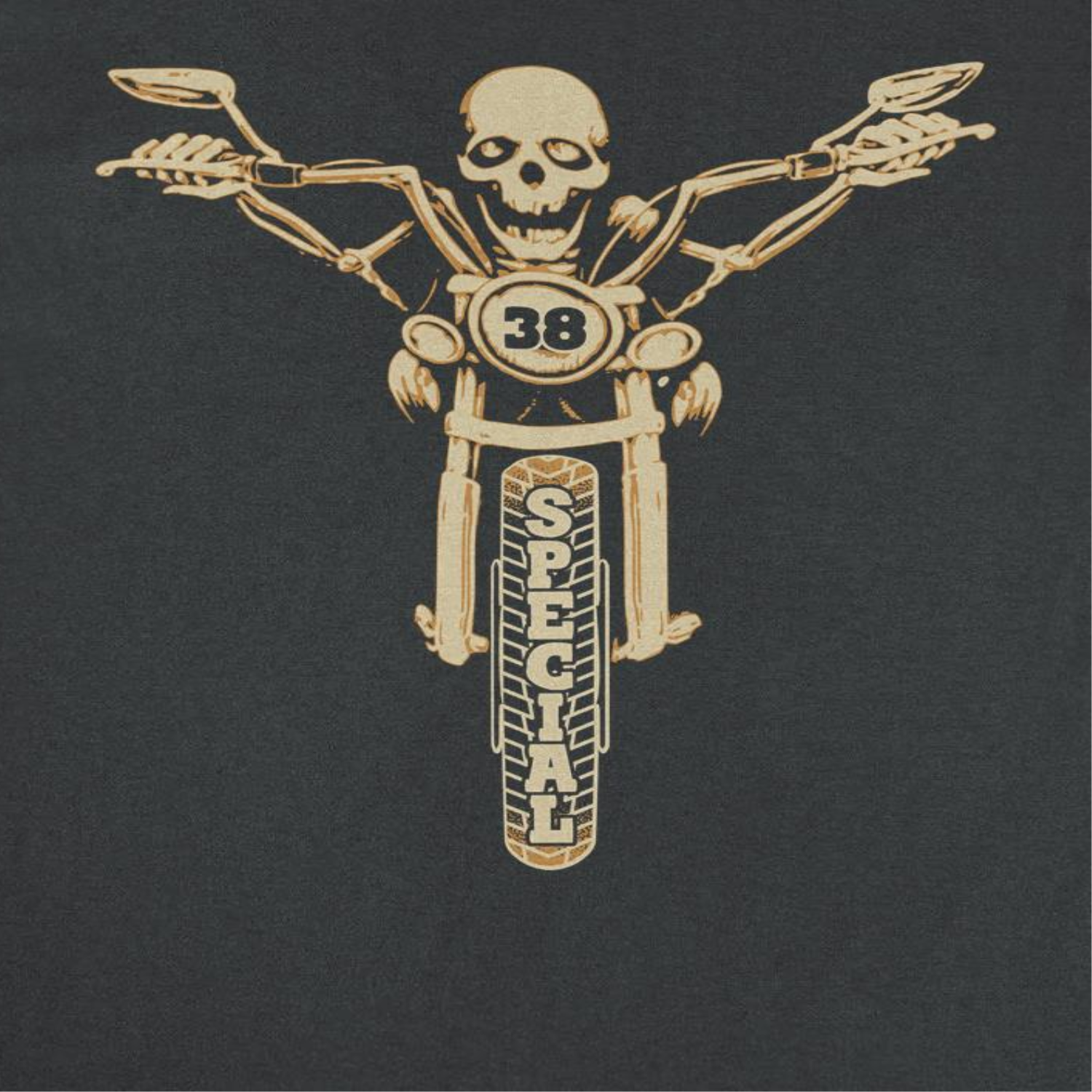 38 Special Skeleton on Bike Mens T Shirt Black Hoodie, Sweatshirt | CiraTrend.com (Image 2)