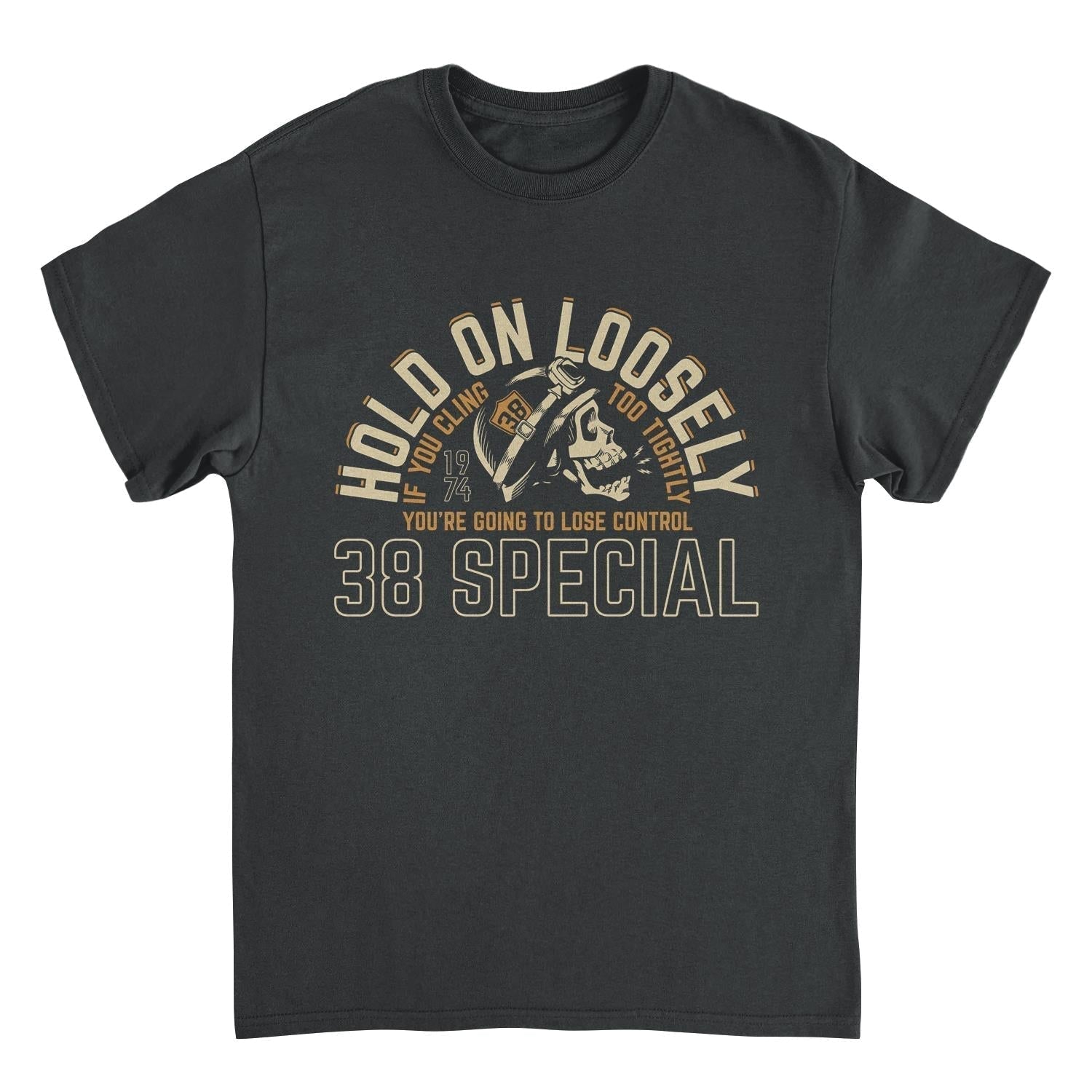 38 Special Hold on Loosely Skull Mens T Shirt Black Hoodie, Sweatshirt | CiraTrend.com (Image 1)