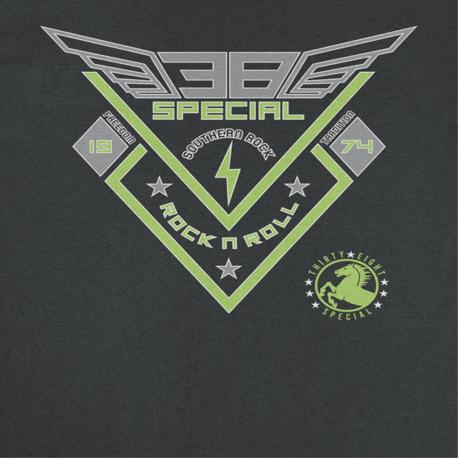 38 Special Southern Rock and Roll 74 Mens T Shirt Black Hoodie, Sweatshirt | CiraTrend.com (Image 2)