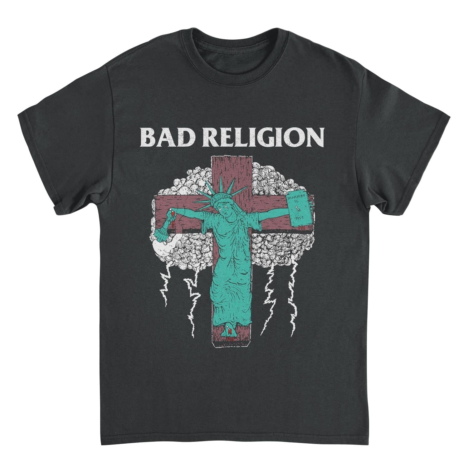 Bad Religion Liberty 91 Tour Back Mens T Shirt Black Hoodie, Sweatshirt | CiraTrend.com (Image 1)