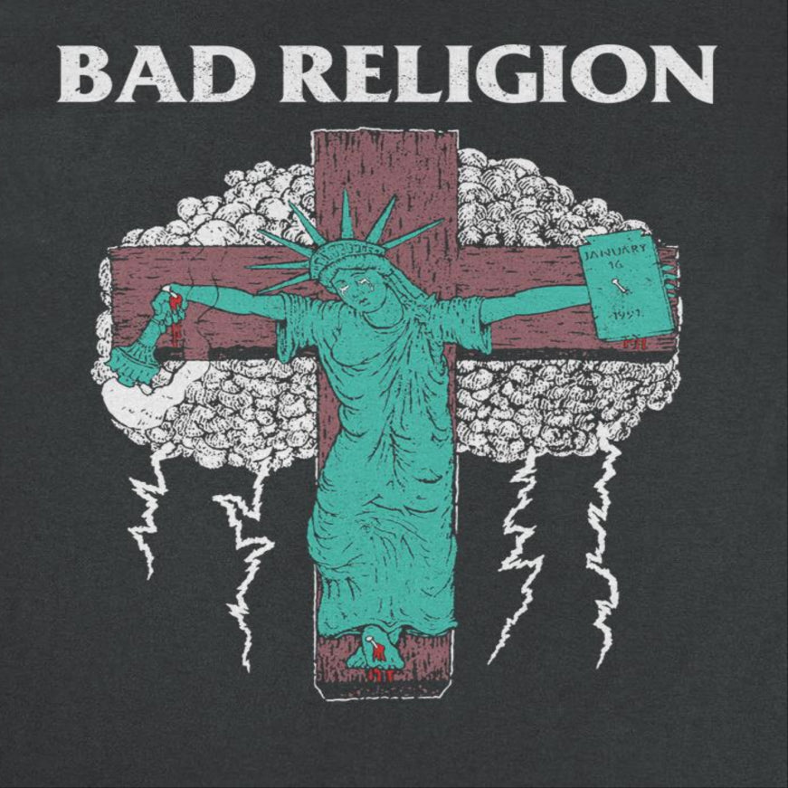 Bad Religion Liberty 91 Tour Back Mens T Shirt Black Hoodie, Sweatshirt | CiraTrend.com (Image 2)