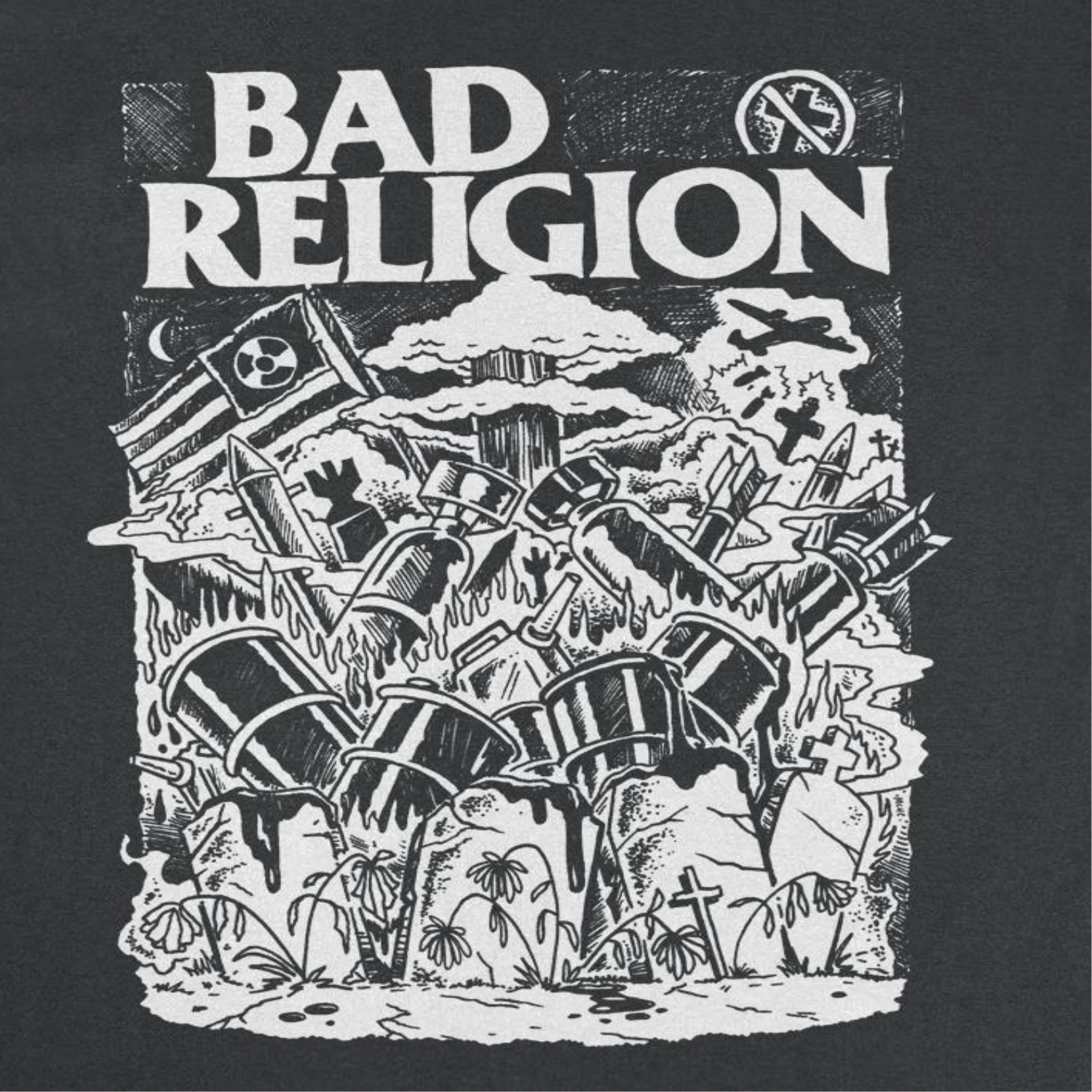 Bad Religion Wasteland Mens T Shirt Black Hoodie, Sweatshirt | CiraTrend.com (Image 2)