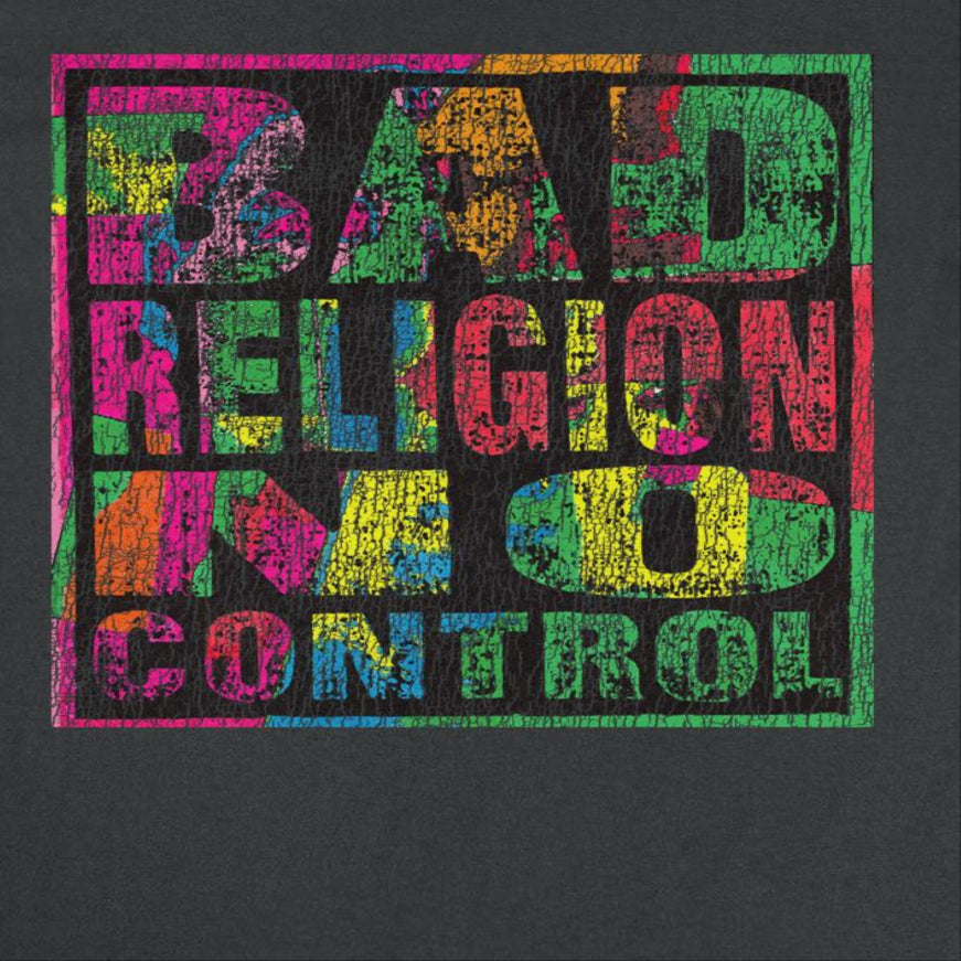 Bad Religion No Control Distress Mens T Shirt Black Hoodie, Sweatshirt | CiraTrend.com (Image 2)