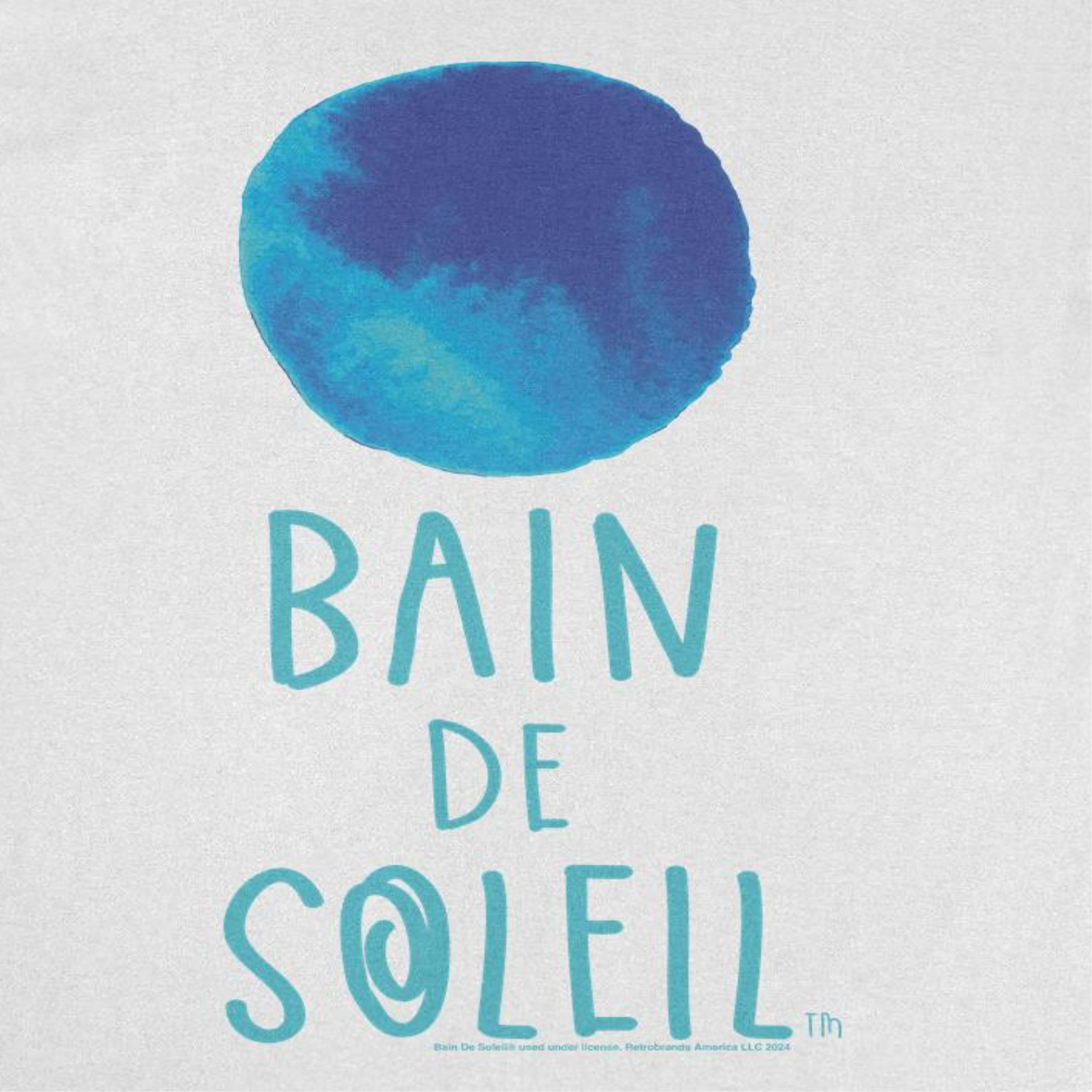 Bain De Soleil Blue Water Colour Sun Retro Sunscreen Mens T Shirt White Hoodie, Sweatshirt | CiraTrend.com (Image 2)