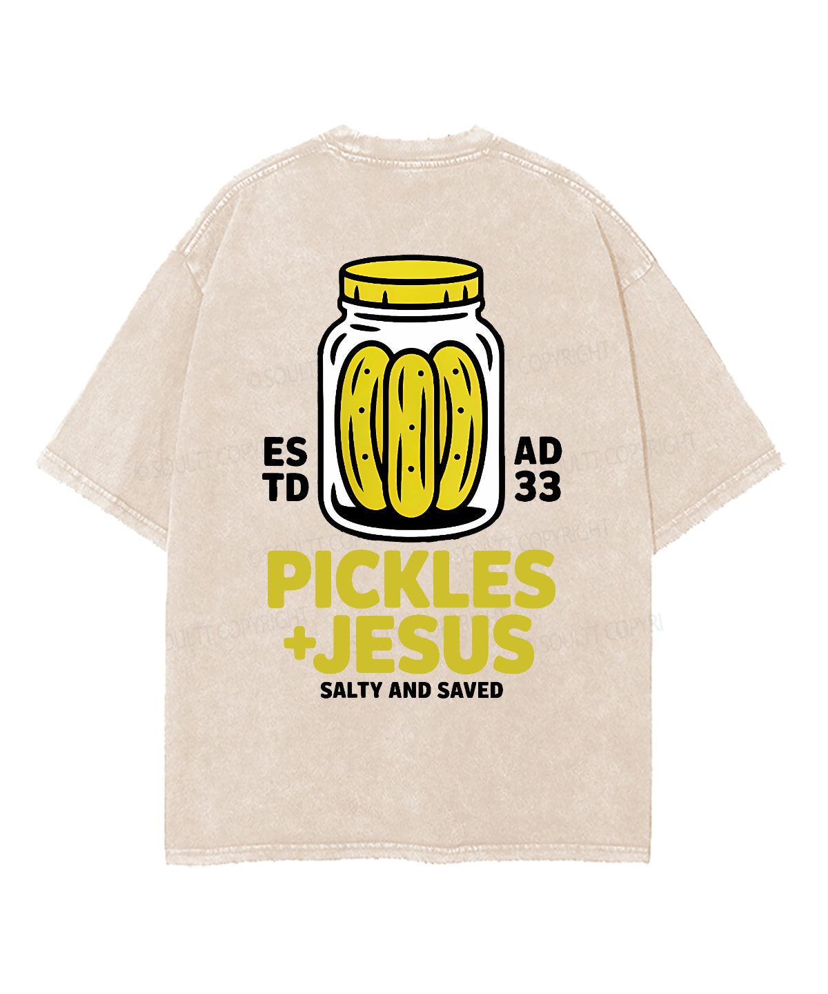 Salty And Saved Double Sided Unisex Washed Christian T-shirt Style008 Hoodie, Sweatshirt | CiraTrend.com (Image 5)