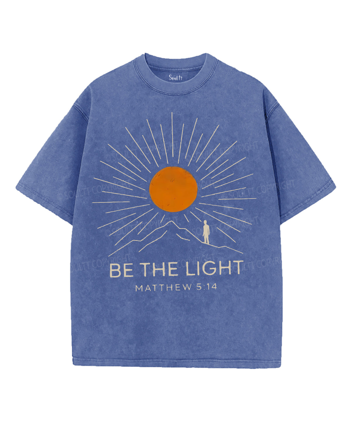Be The Light Unisex Washed Christian T-shirt Style007 Hoodie, Sweatshirt | CiraTrend.com (Image 4)