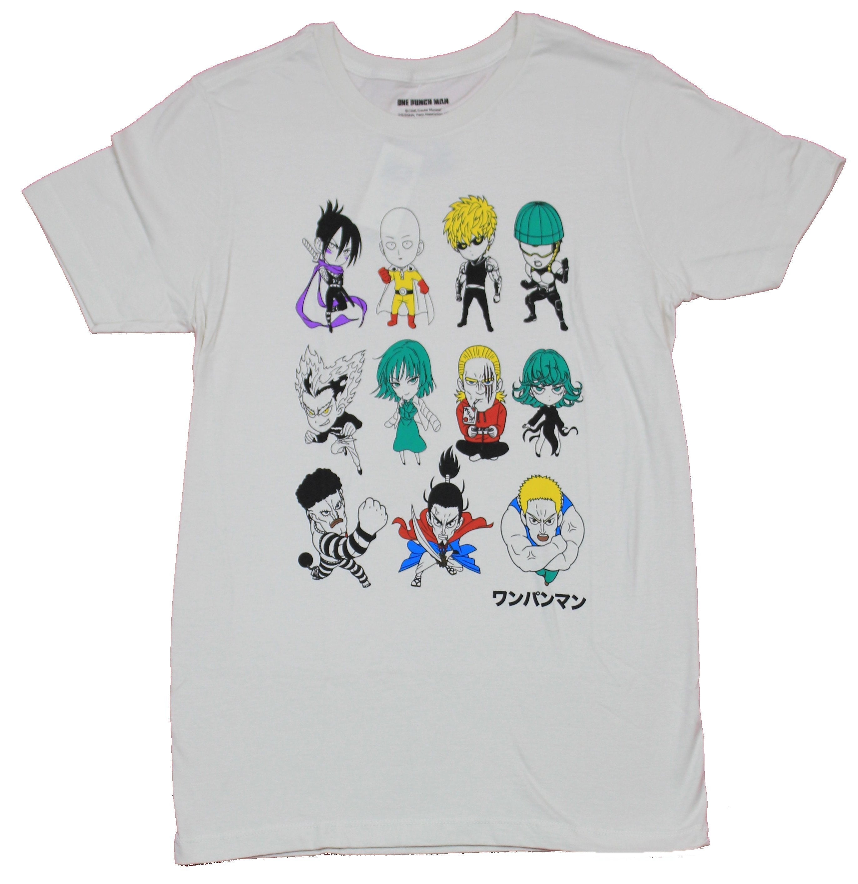 One Punch Man Mens T-Shirt - 11 Chibi Character Collection Line Up Hoodie, Sweatshirt | CiraTrend.com