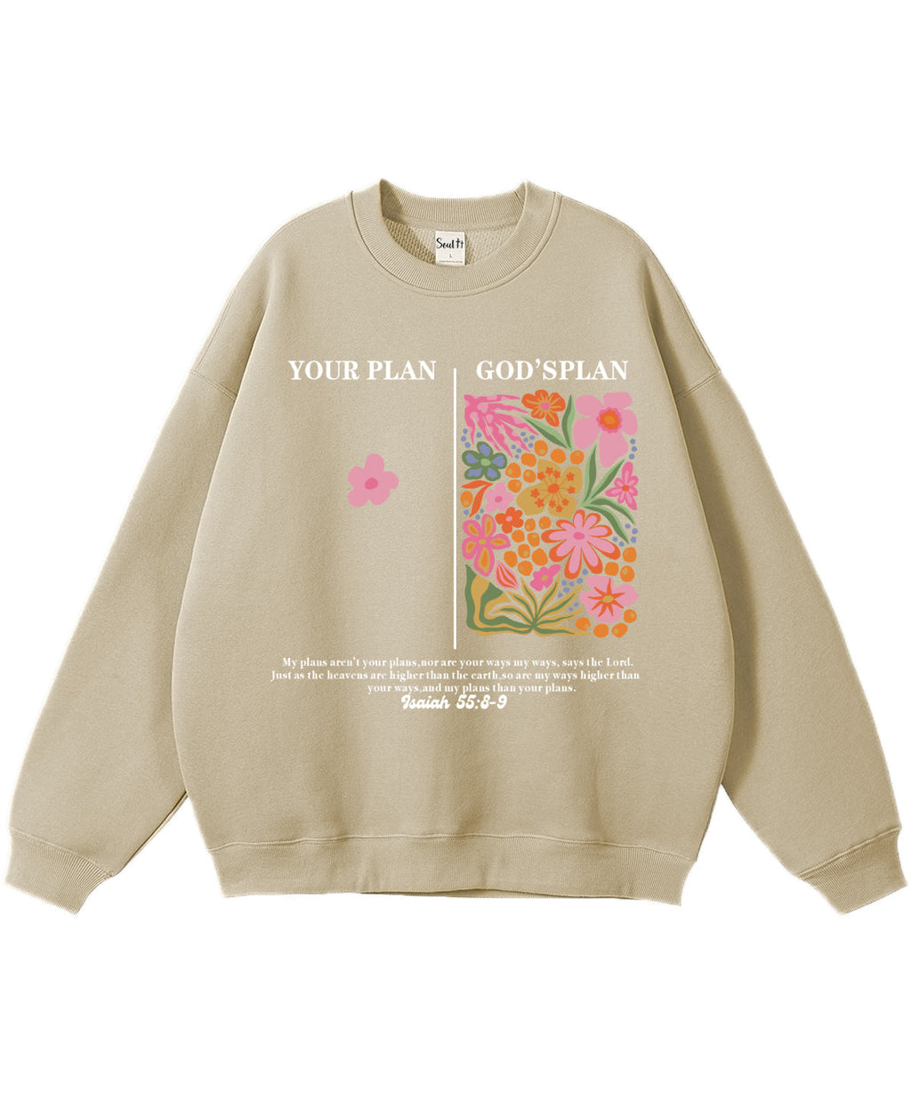 Your Plan God's Plan Cotton Christian Sweatshirt T-Shirts, Hoodie | CiraTrend.com (Image 4)