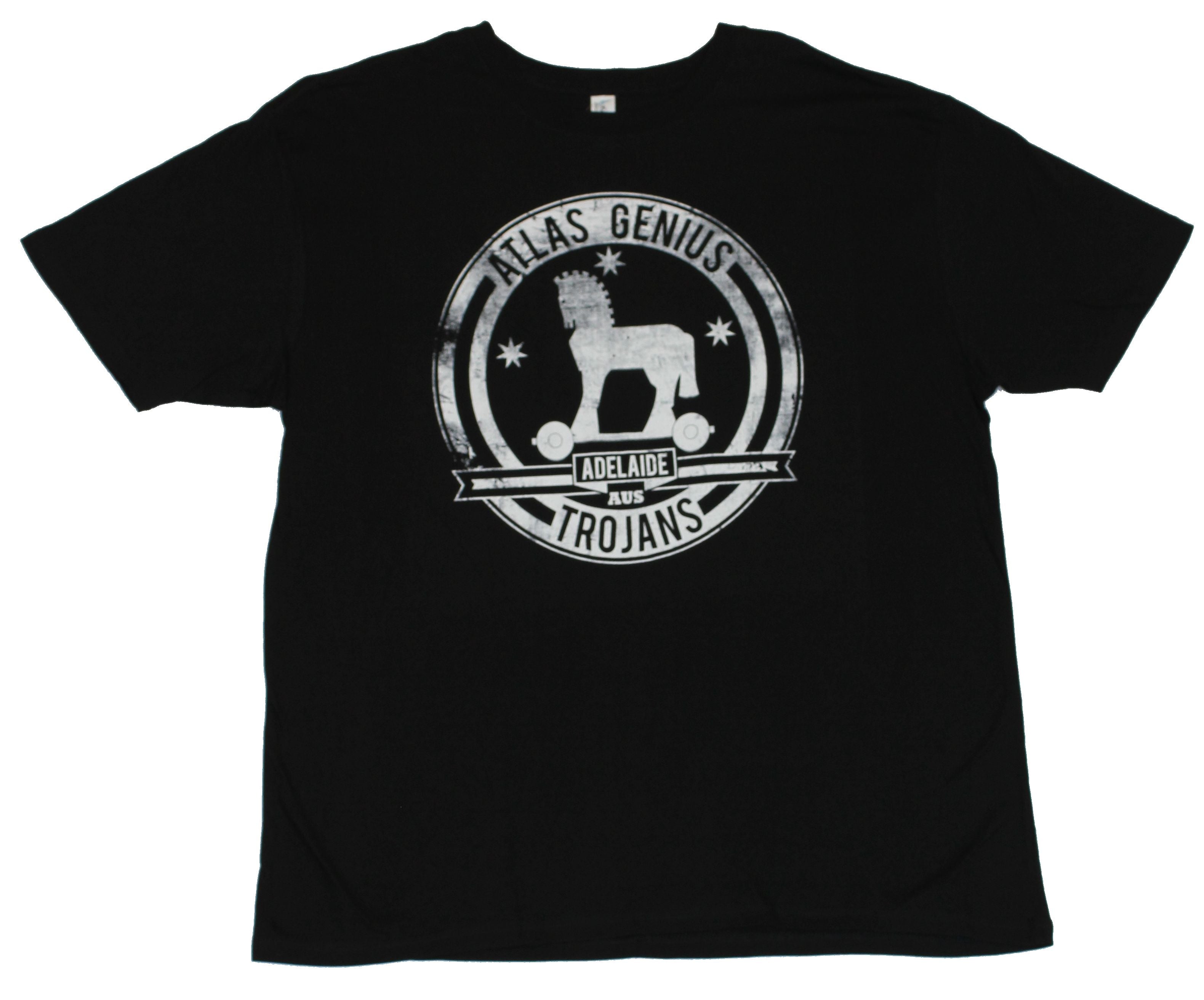 Atlas Genius Mens T-Shirt - "Trojans" Adelaide AUS Distressed Circle Image Hoodie, Sweatshirt | CiraTrend.com