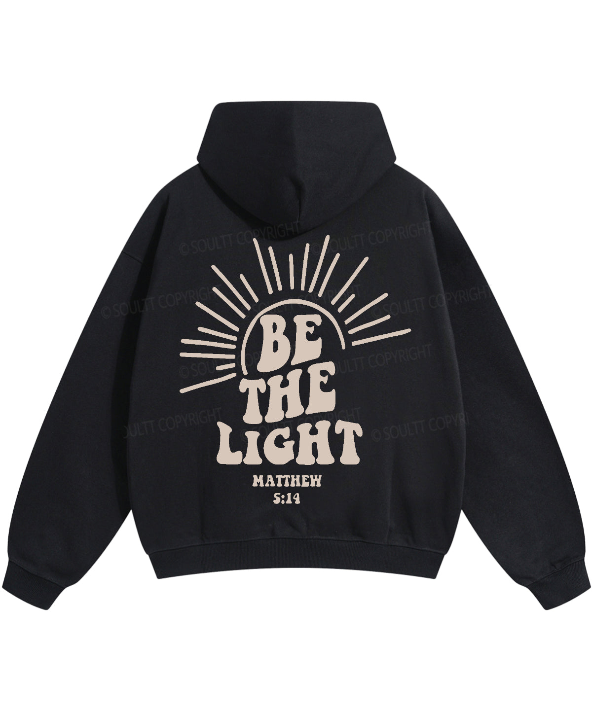 Be The Light Double Sided Cotton Christian Hoodie Style001 T-Shirts, Sweatshirt | CiraTrend.com (Image 3)
