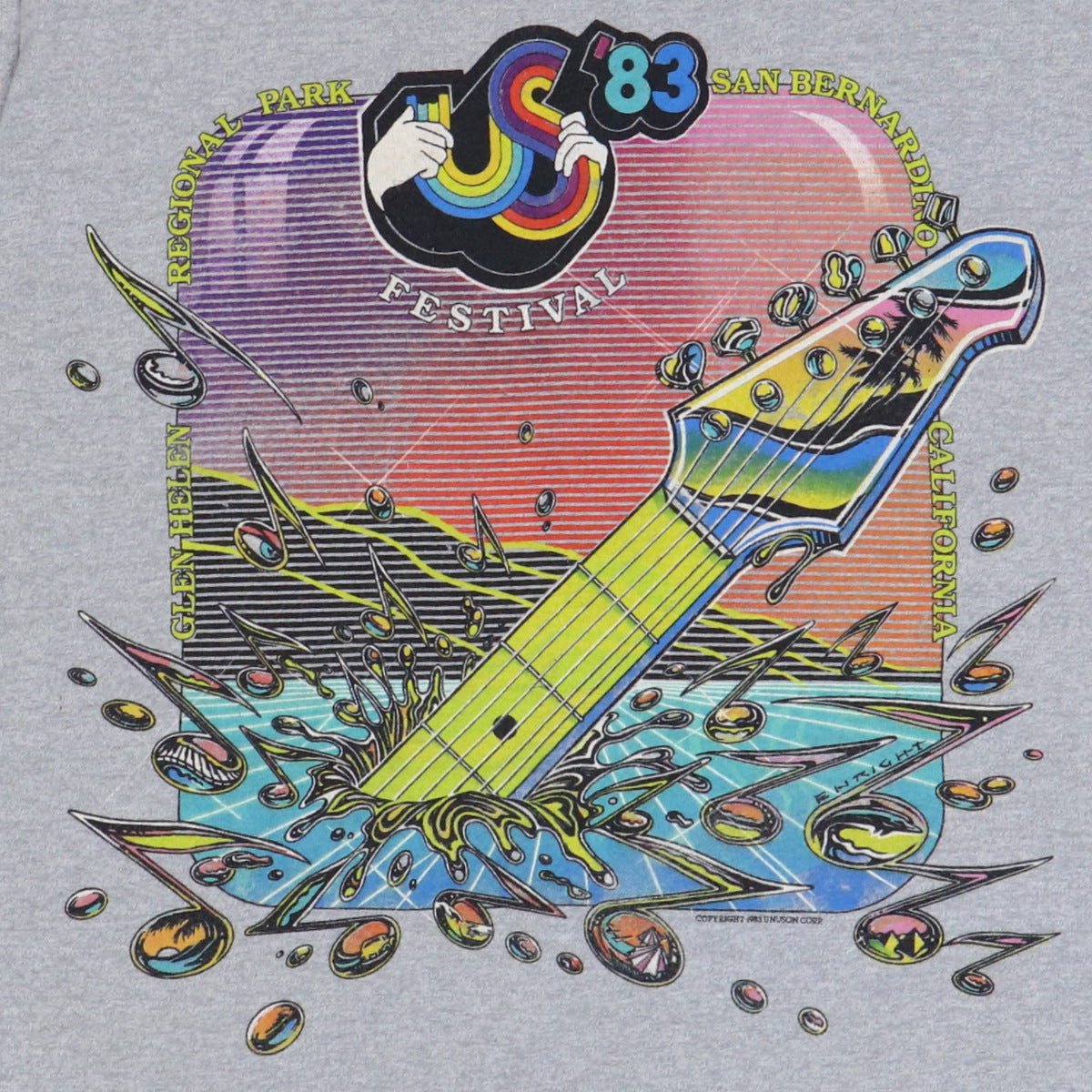 1983 Us Festival Concert Shirt Style006