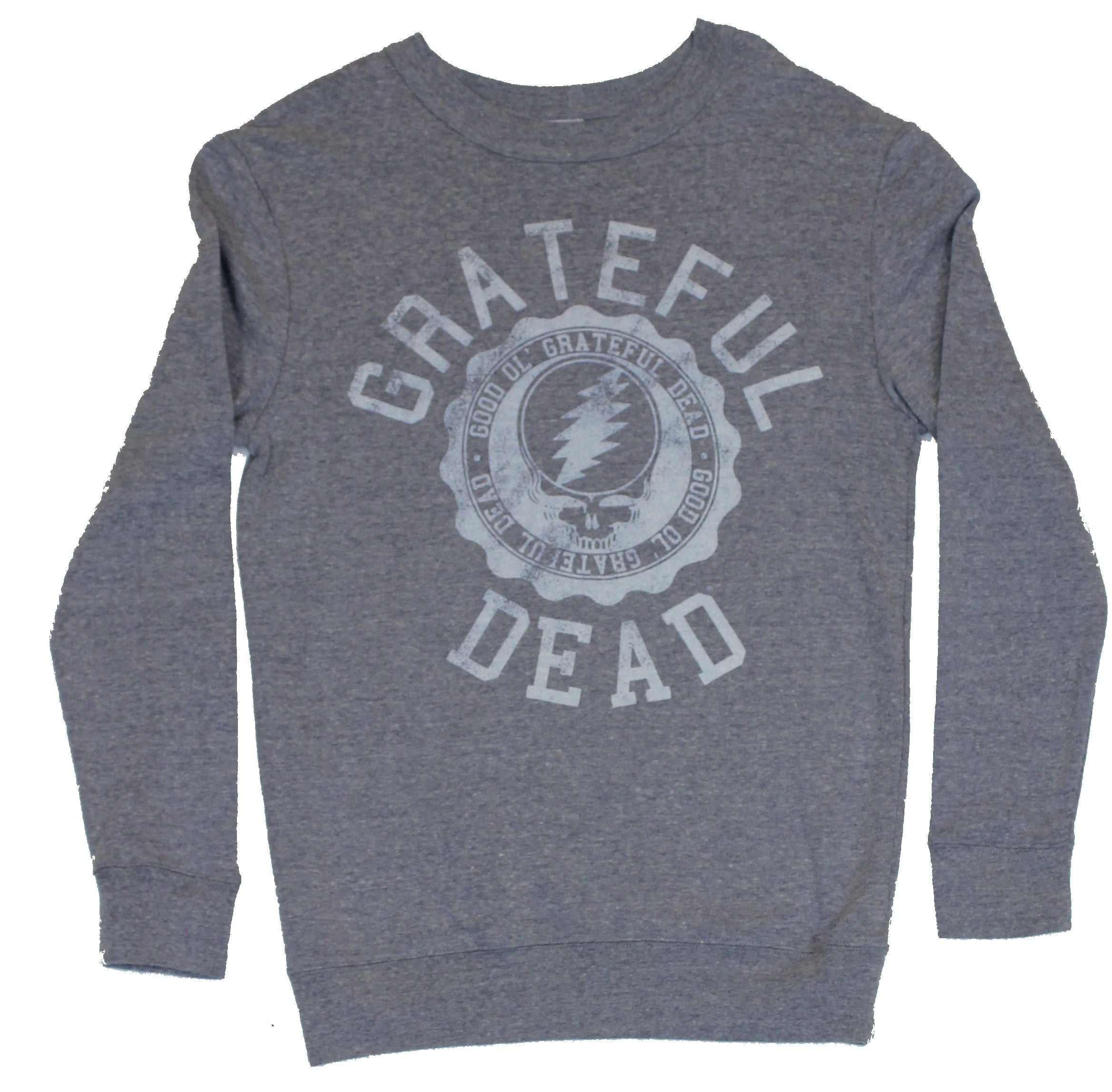 Grateful Dead Mens Sweatshirt - The "Good Ol" College Style Logo on Gray T-Shirts, Hoodie | CiraTrend.com