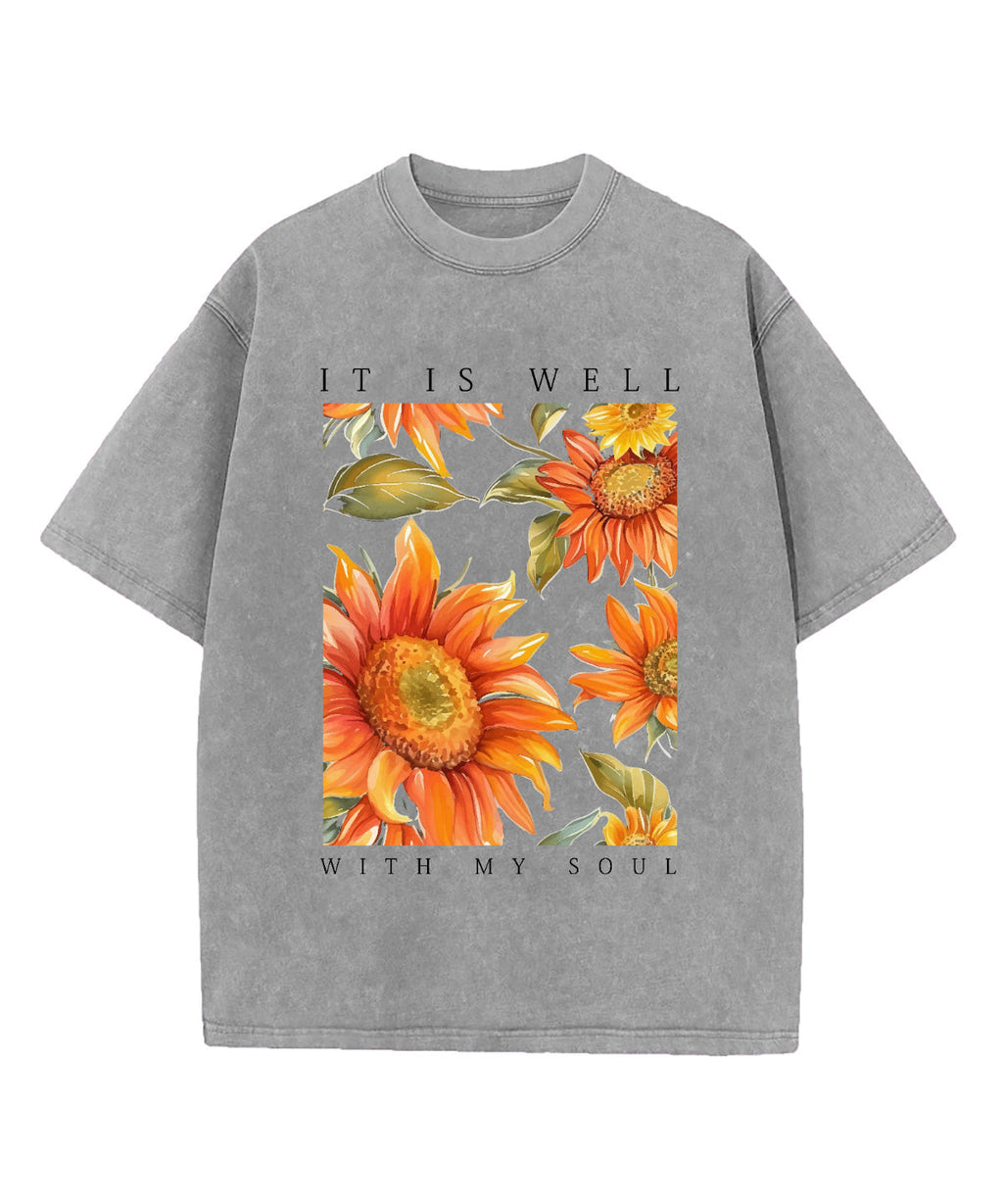 It Is Well With My Soul Washed Christian T-shirt Style010 Hoodie, Sweatshirt | CiraTrend.com (Image 5)