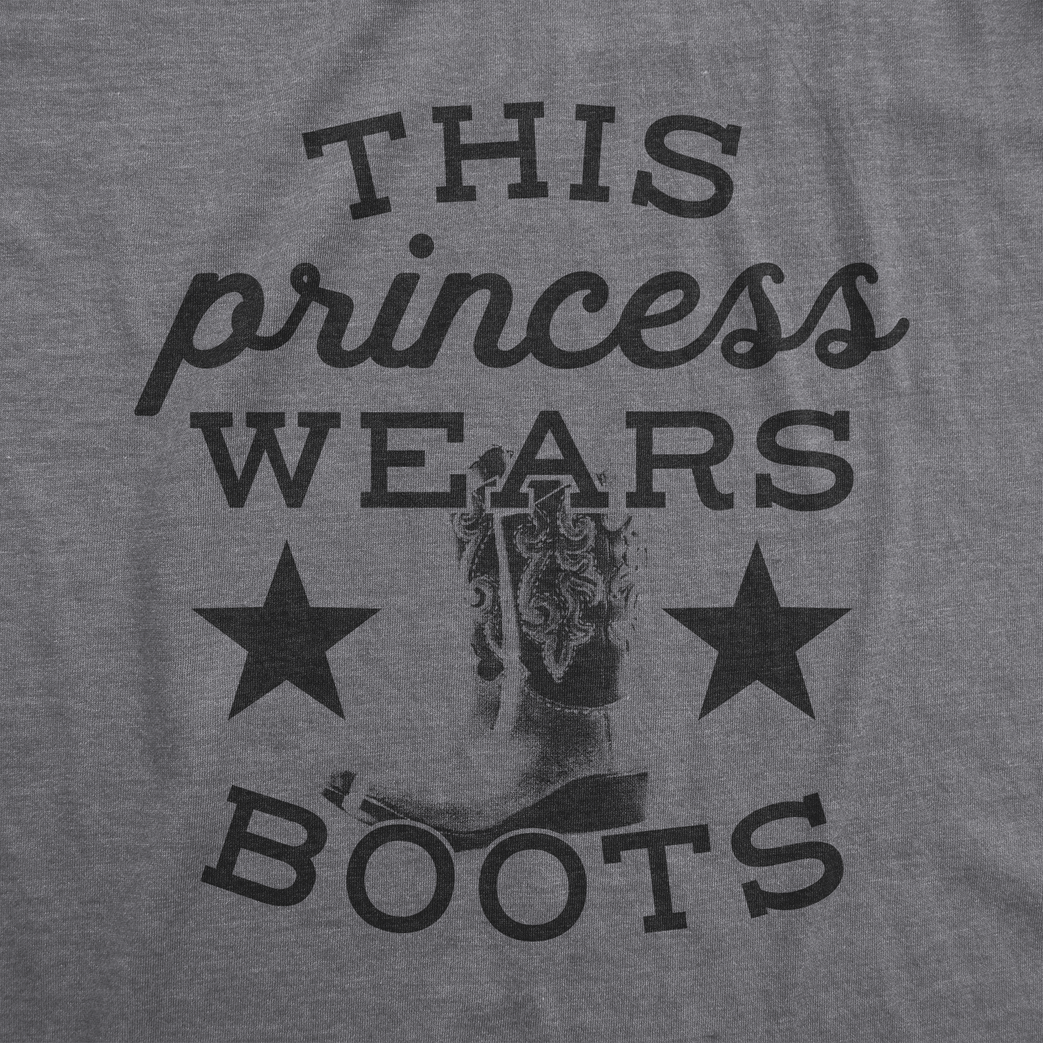 This Princess Wears Boots Women's T Shirt Hoodie, Sweatshirt | CiraTrend.com (Image 2)