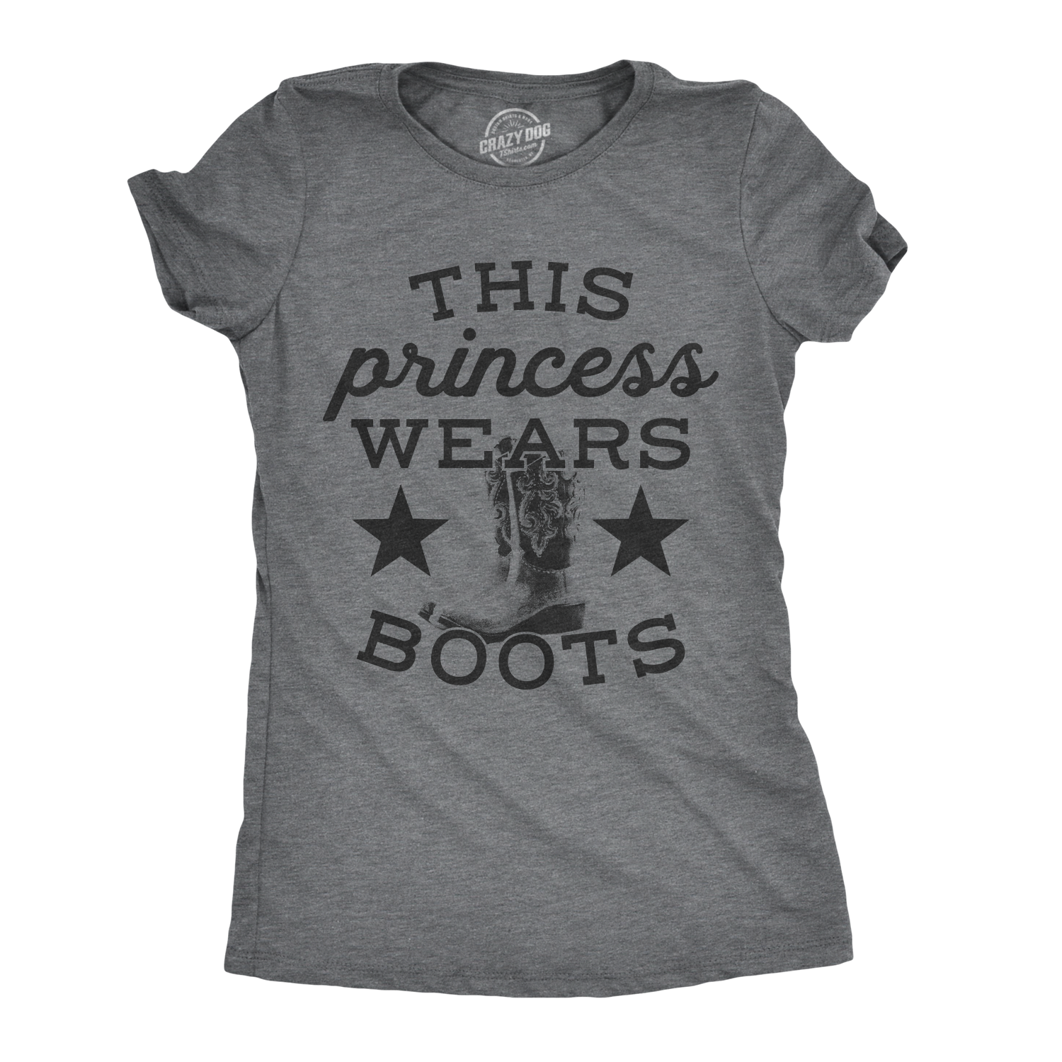 This Princess Wears Boots Women's T Shirt Hoodie, Sweatshirt | CiraTrend.com (Image 1)