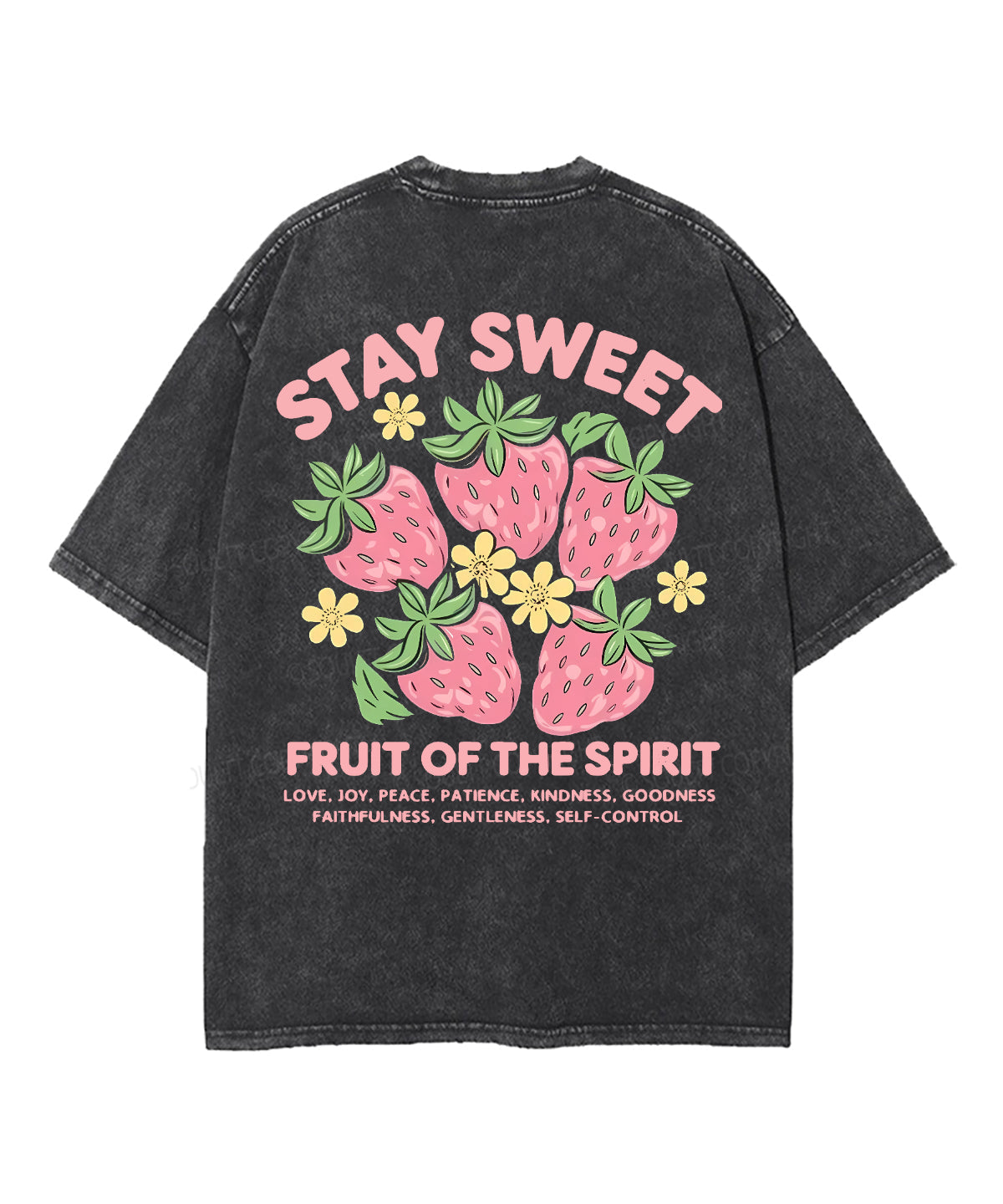 Fruit Of The Spirit Double Sided Unisex Washed Christian T-shirt Style029 Hoodie, Sweatshirt | CiraTrend.com (Image 4)
