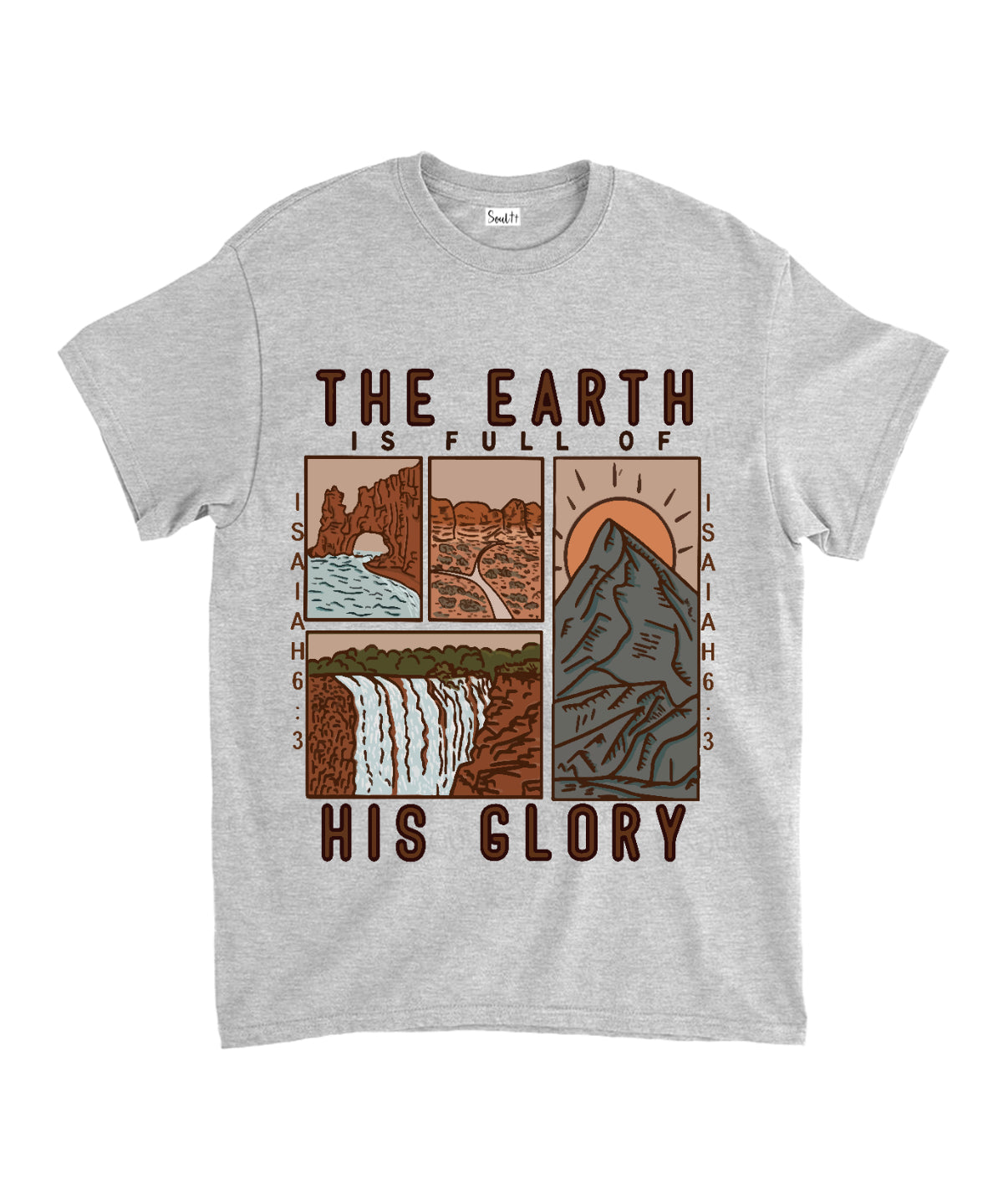 The Earth Is Full Of His Glory Unisex Cotton Christian T-Shirt Hoodie, Sweatshirt | CiraTrend.com (Image 3)