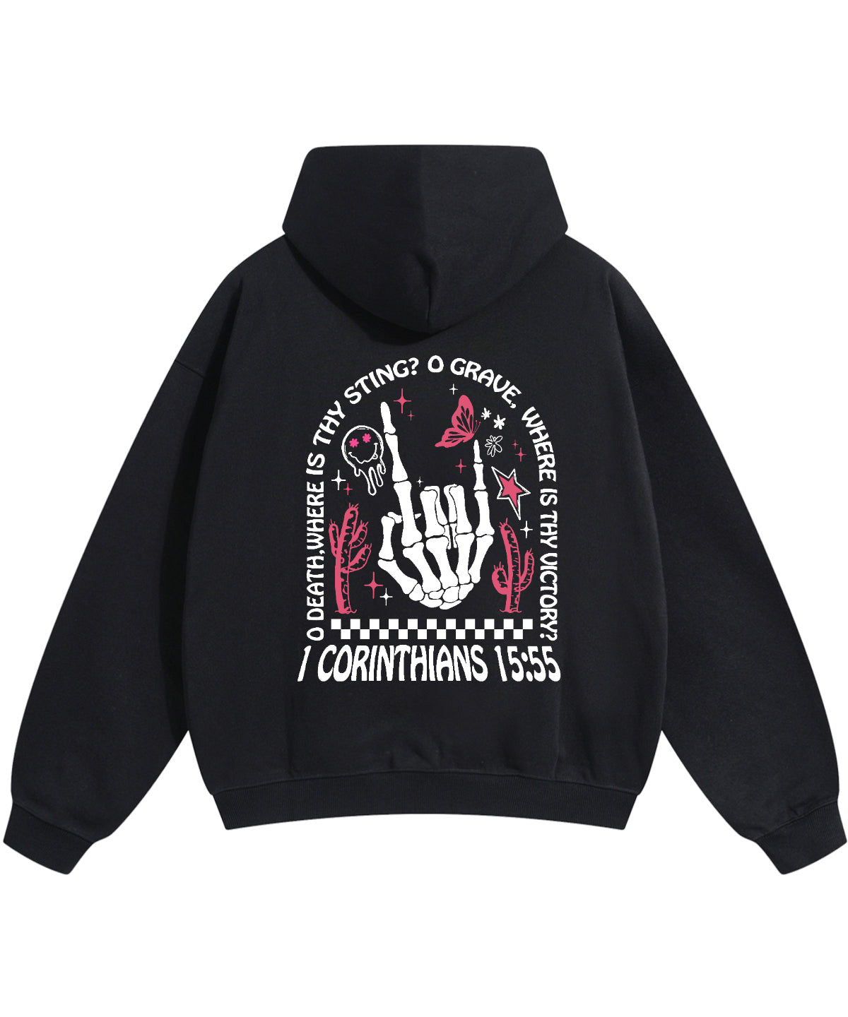 O Death Where Is Thy Sting Double Sided Cotton Christian Hoodie T-Shirts, Sweatshirt | CiraTrend.com (Image 3)