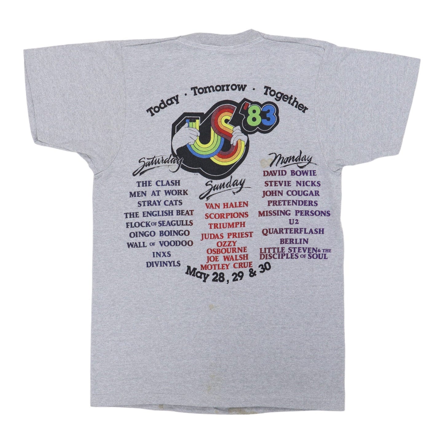 1983 Us Festival Concert Shirt Style007