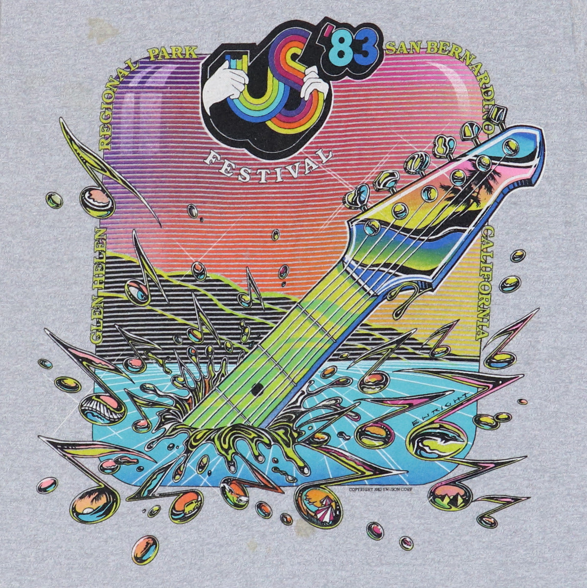 1983 Us Festival Concert Shirt Style007