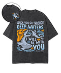 I Will Be With You Double Sided Unisex Washed Christian T-shirt Style016 Hoodie, Sweatshirt | CiraTrend.com (Image 1)