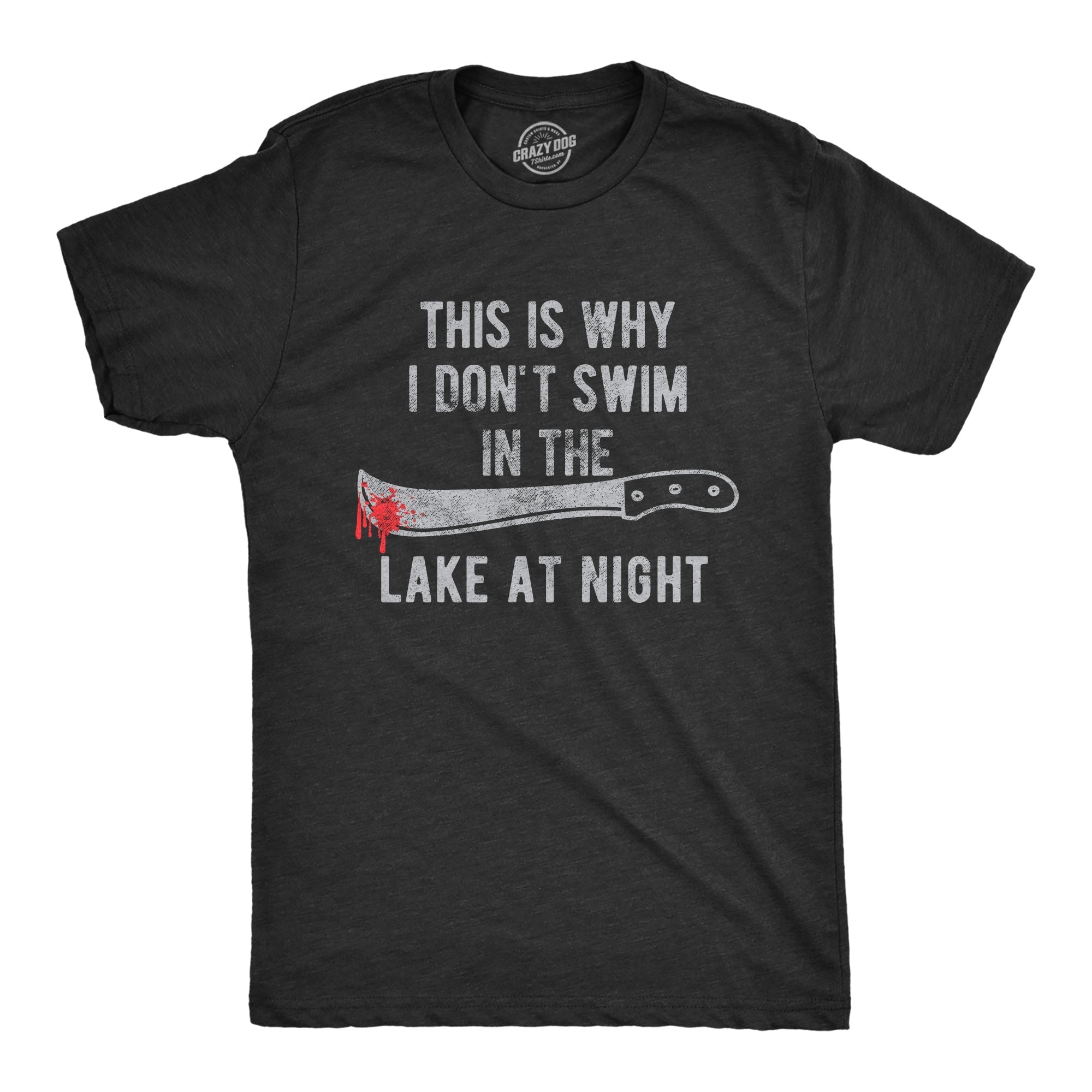 This Is Why I Don't Swim In The Lake At Night Men's T Shirt Hoodie, Sweatshirt | CiraTrend.com (Image 1)