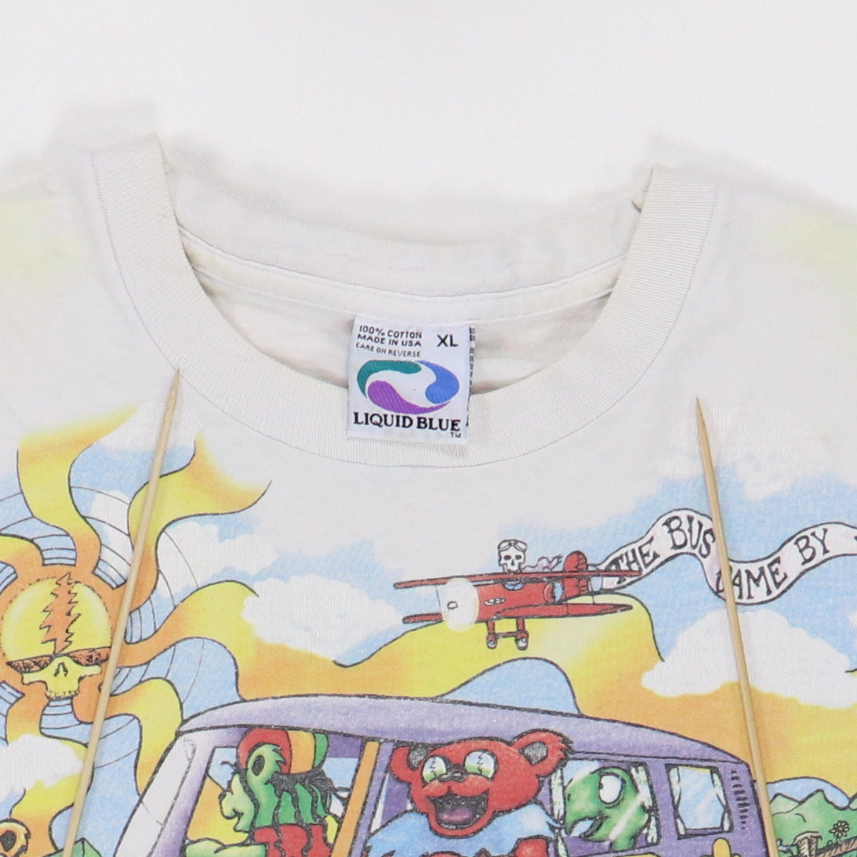 1994 Grateful Dead Summer Tour Liquid Blue Tie Dye Shirt Style001