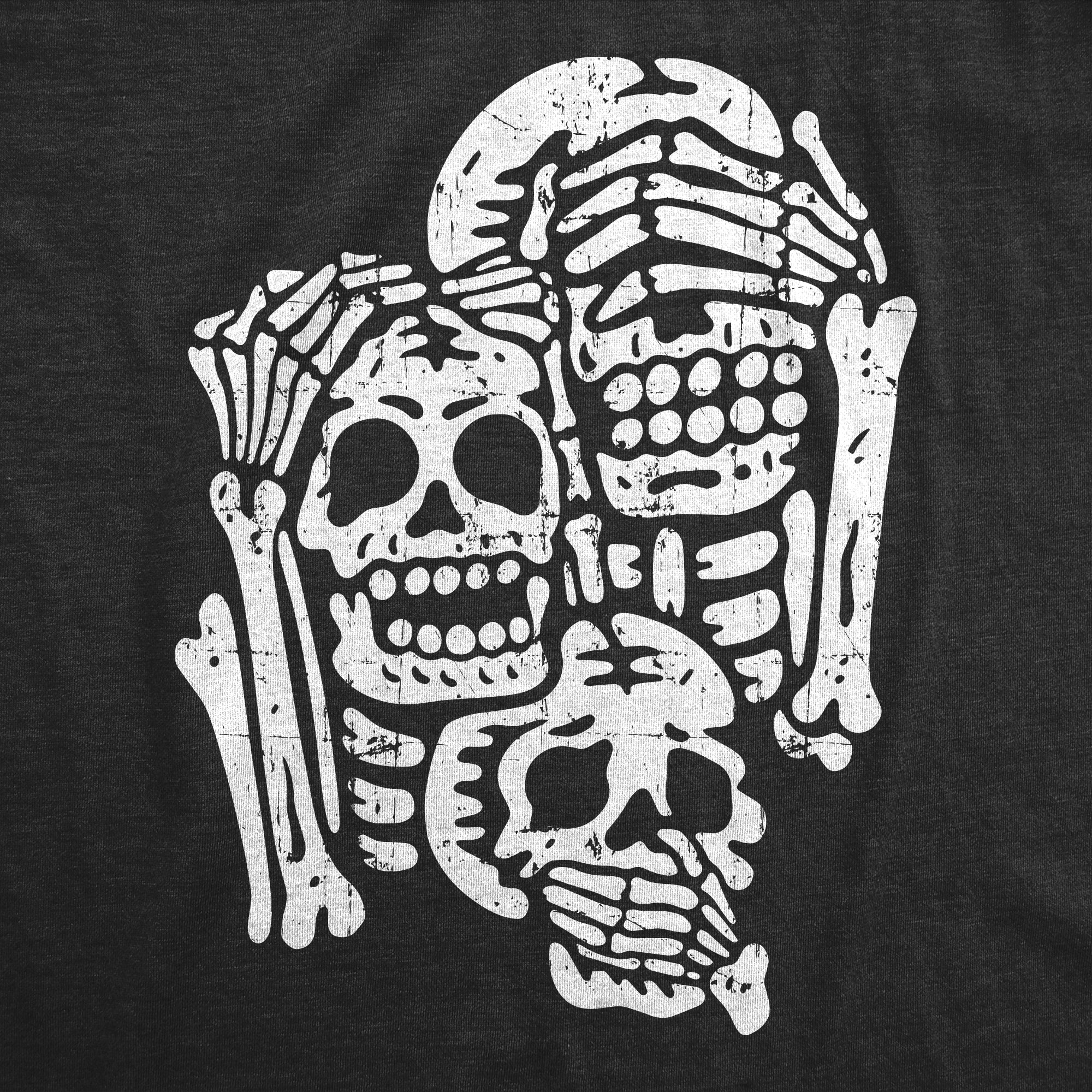 Three Wise Skeletons Women's T Shirt Hoodie, Sweatshirt | CiraTrend.com (Image 2)
