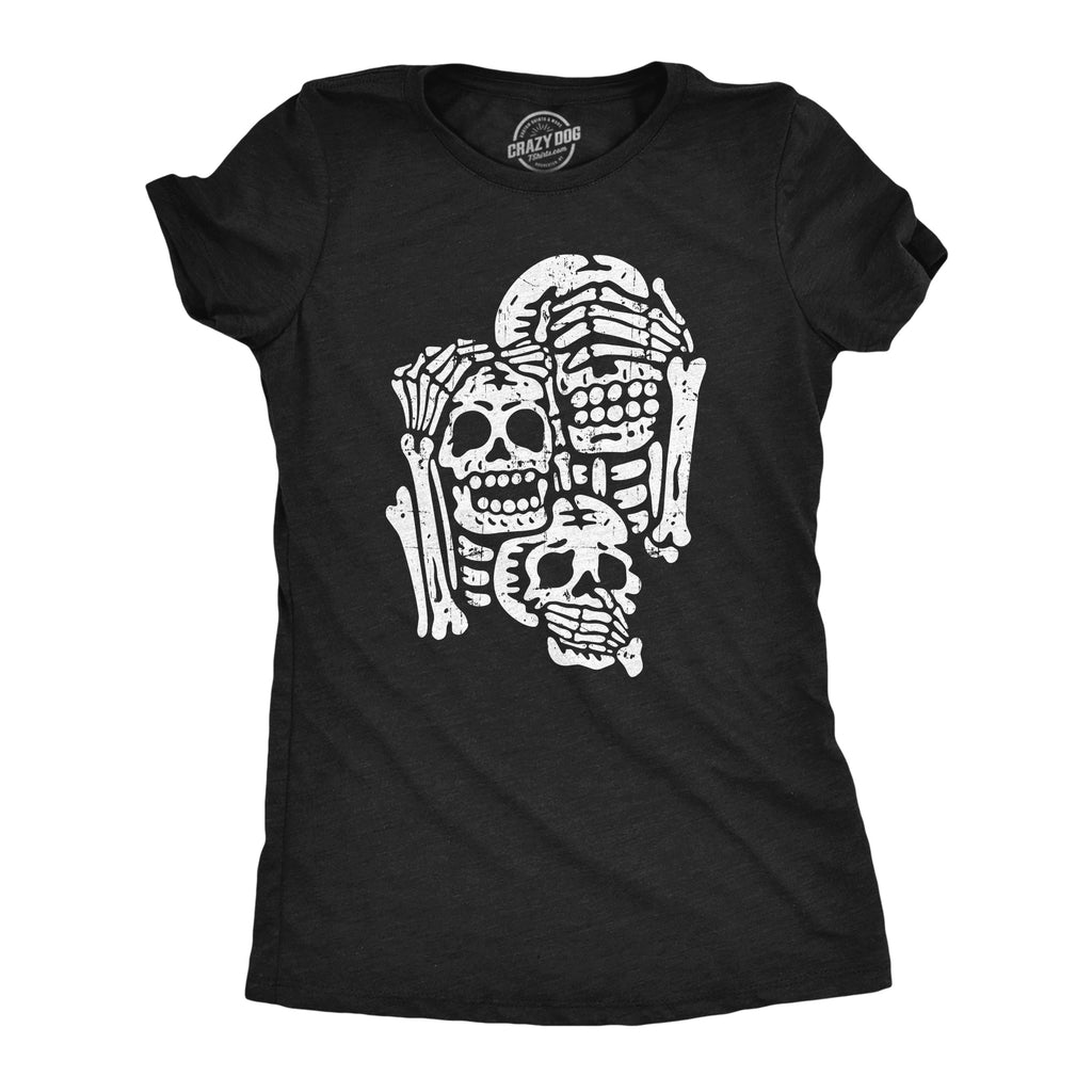 Three Wise Skeletons Women's T Shirt Hoodie, Sweatshirt | CiraTrend.com (Image 1)