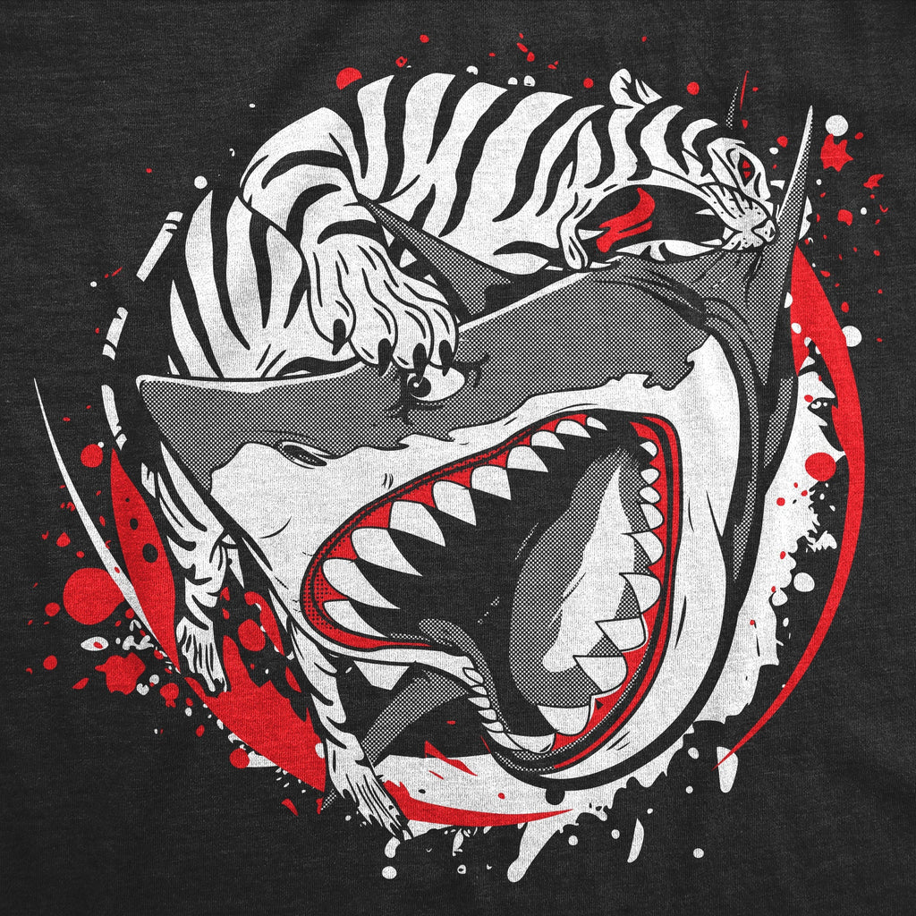 Tiger Shark Ying Yang Men's T Shirt Hoodie, Sweatshirt | CiraTrend.com (Image 2)