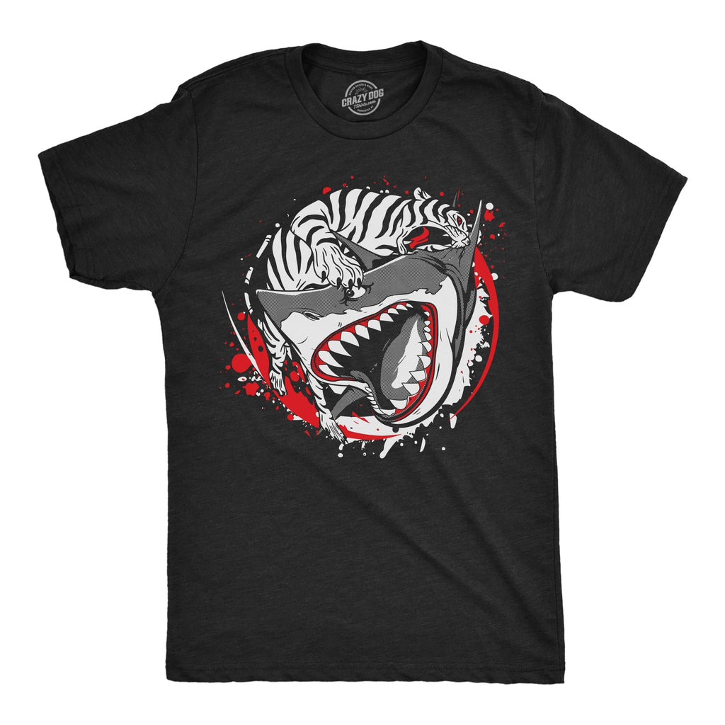 Tiger Shark Ying Yang Men's T Shirt Hoodie, Sweatshirt | CiraTrend.com (Image 1)