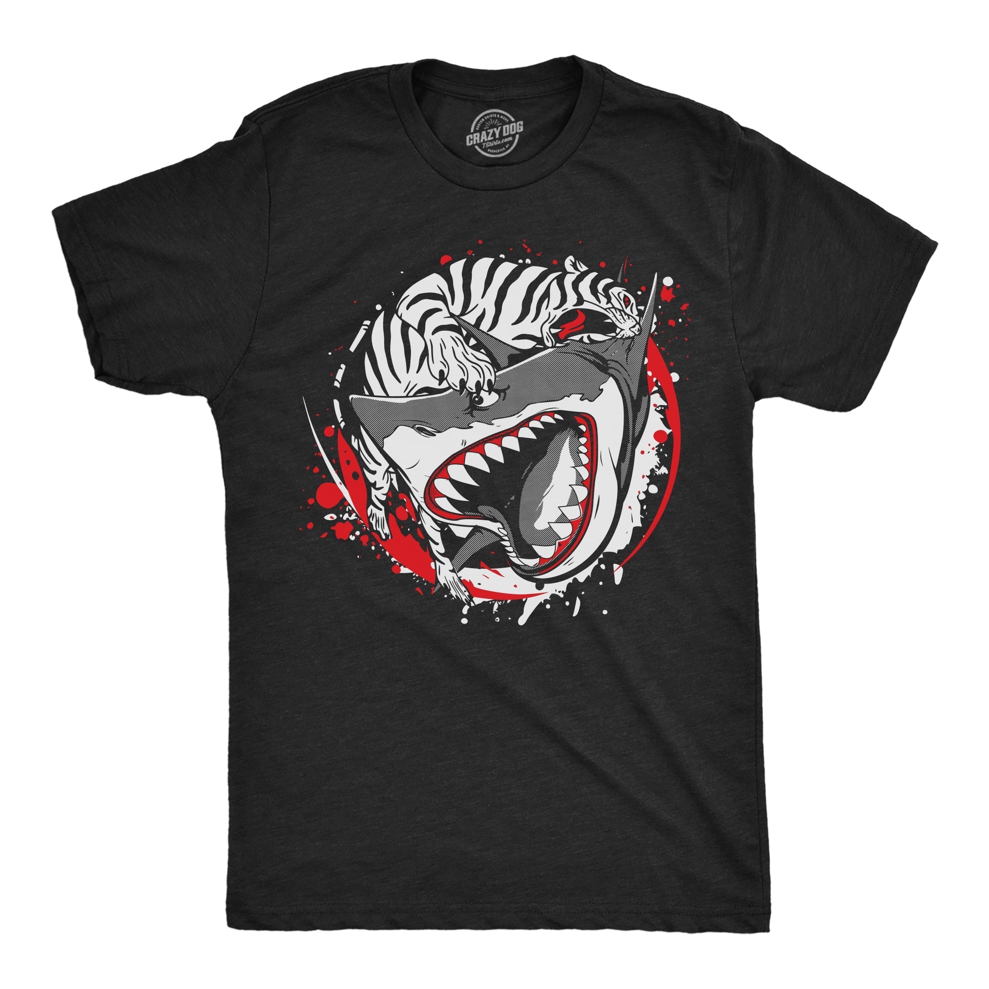 Tiger Shark Ying Yang Men's T Shirt Hoodie, Sweatshirt | CiraTrend.com (Image 1)