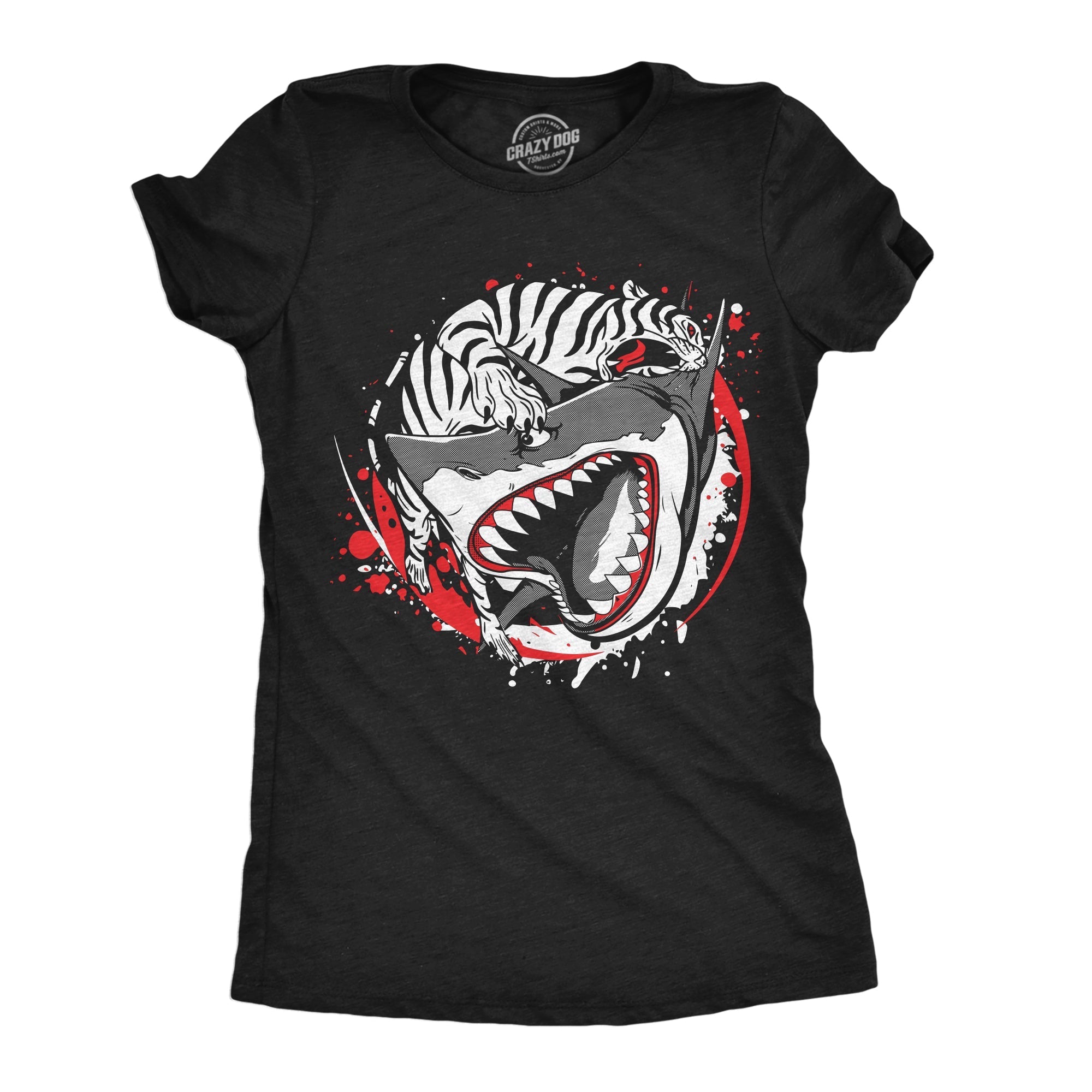 Tiger Shark Ying Yang Women's T Shirt Hoodie, Sweatshirt | CiraTrend.com (Image 1)