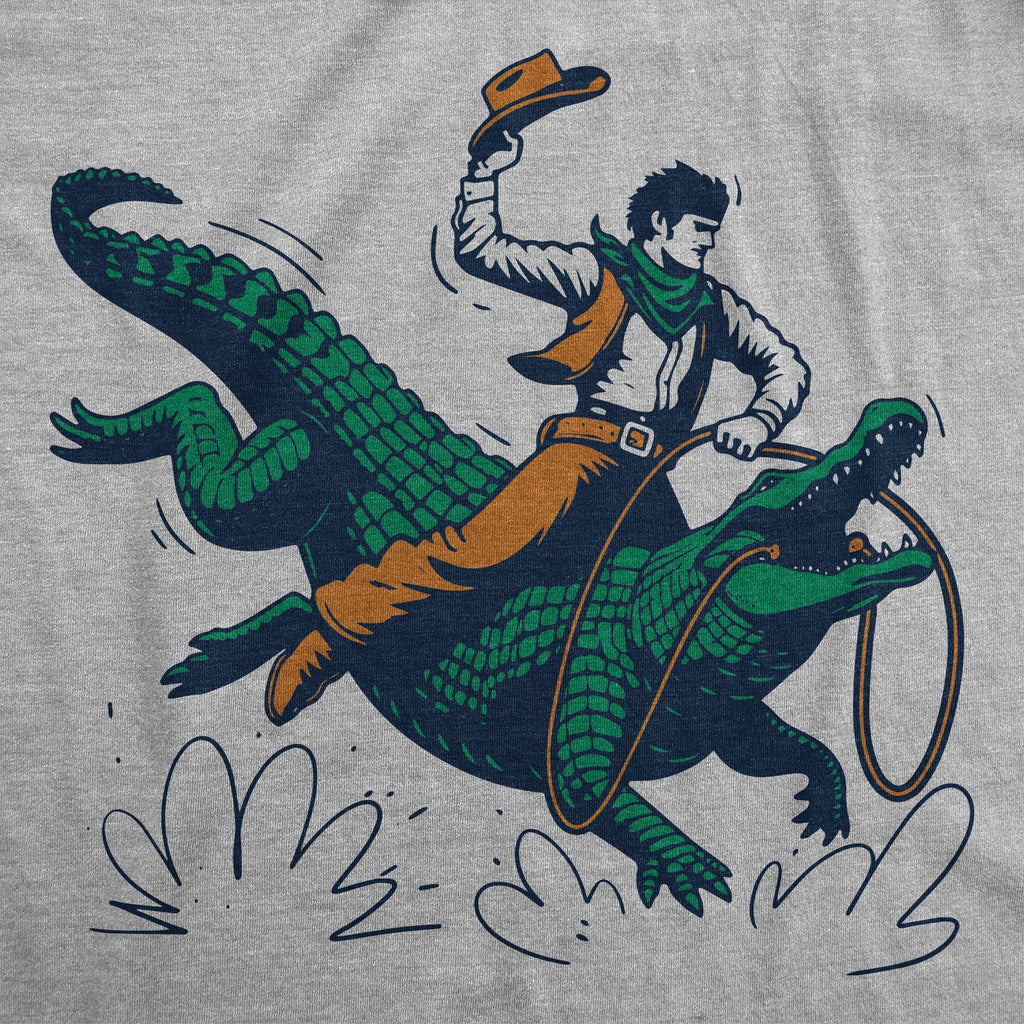 Cowboy Gator Ride Women's T Shirt Hoodie, Sweatshirt | CiraTrend.com (Image 2)