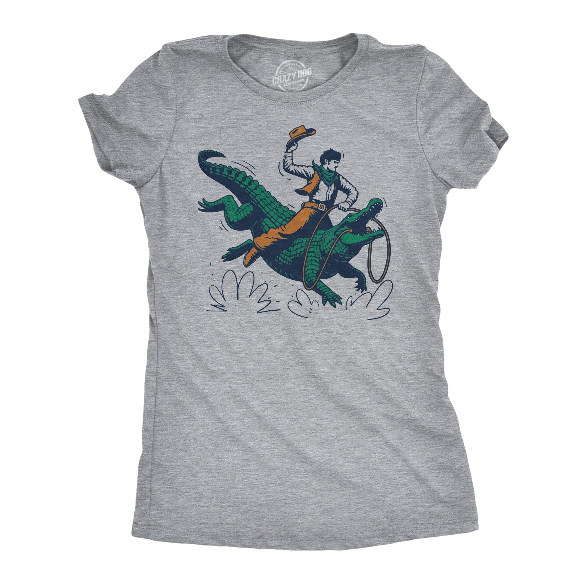 Cowboy Gator Ride Women's T Shirt Hoodie, Sweatshirt | CiraTrend.com (Image 1)