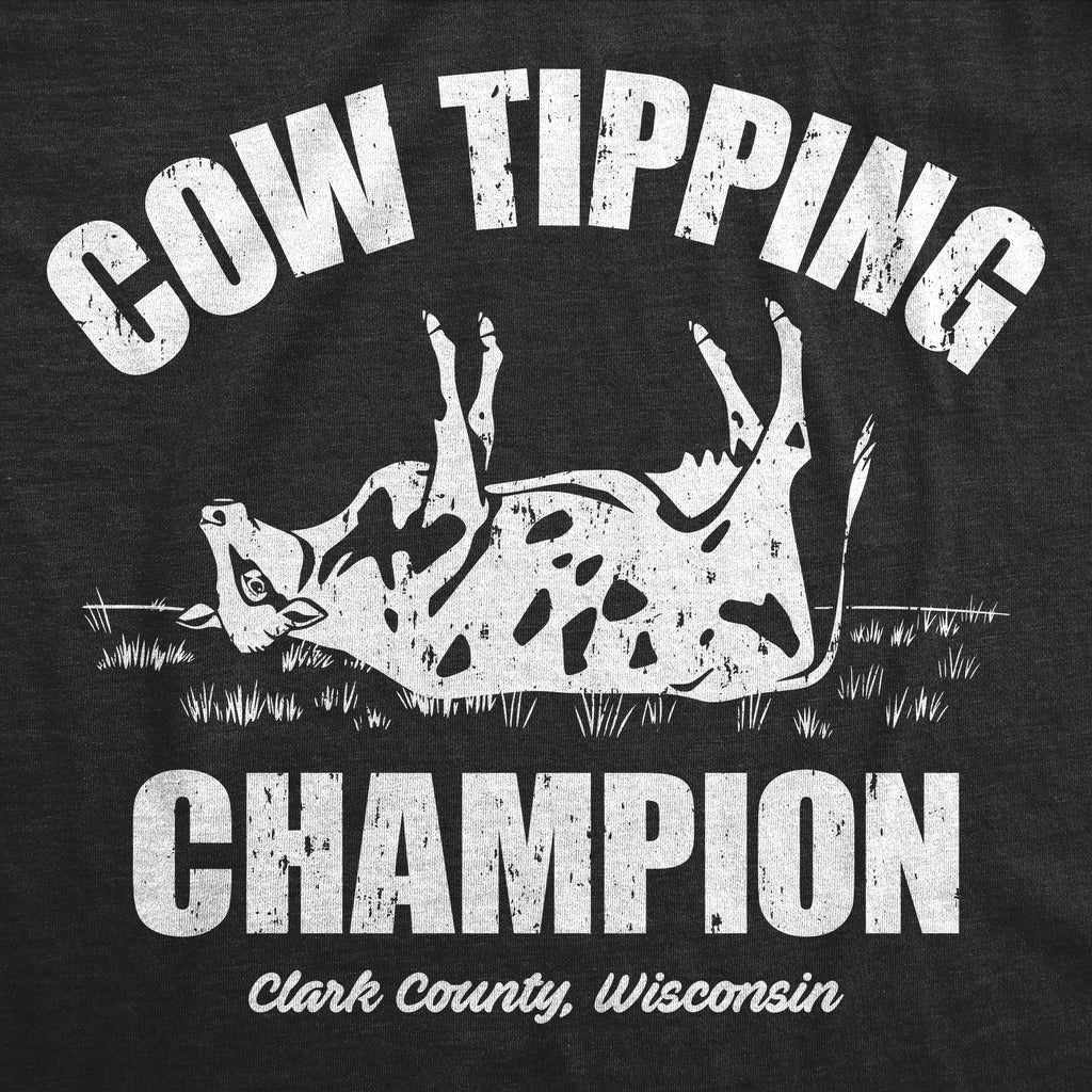 Cow Tipping Champion Men's T Shirt Hoodie, Sweatshirt | CiraTrend.com (Image 2)