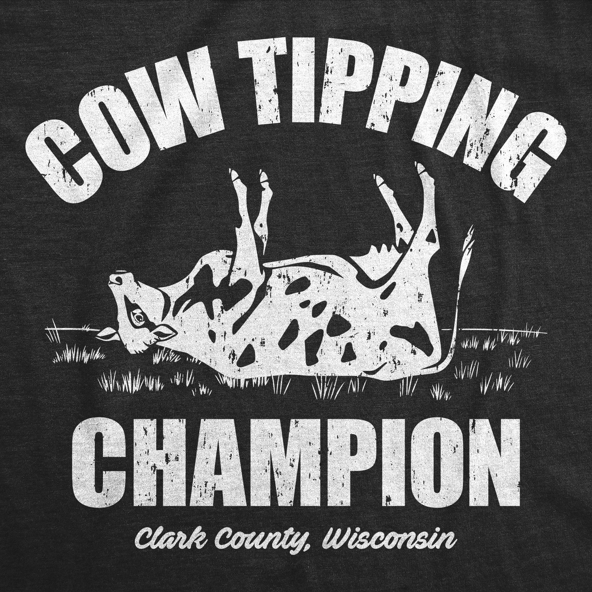 Cow Tipping Champion Men's T Shirt Hoodie, Sweatshirt | CiraTrend.com (Image 2)