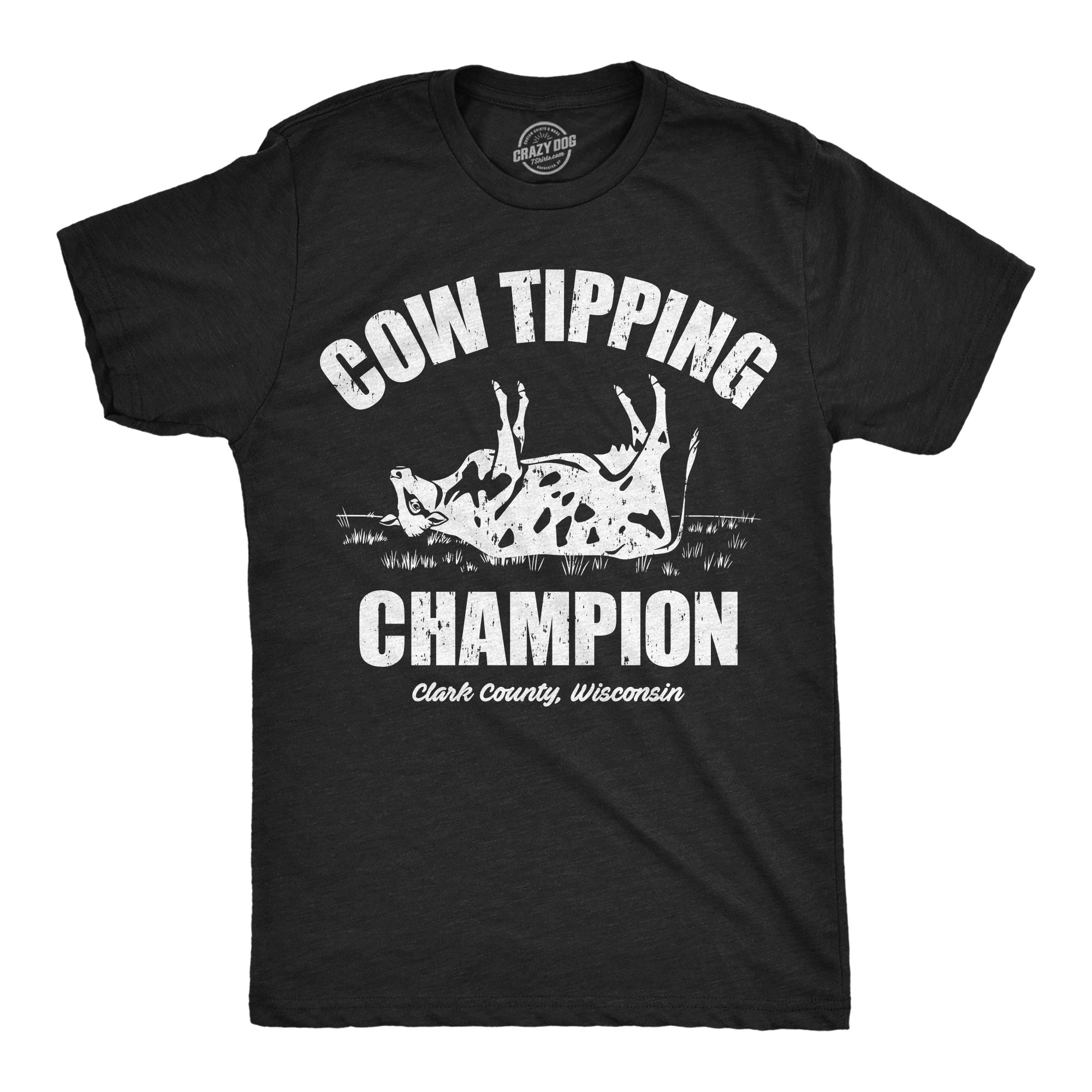 Cow Tipping Champion Men's T Shirt Hoodie, Sweatshirt | CiraTrend.com (Image 1)