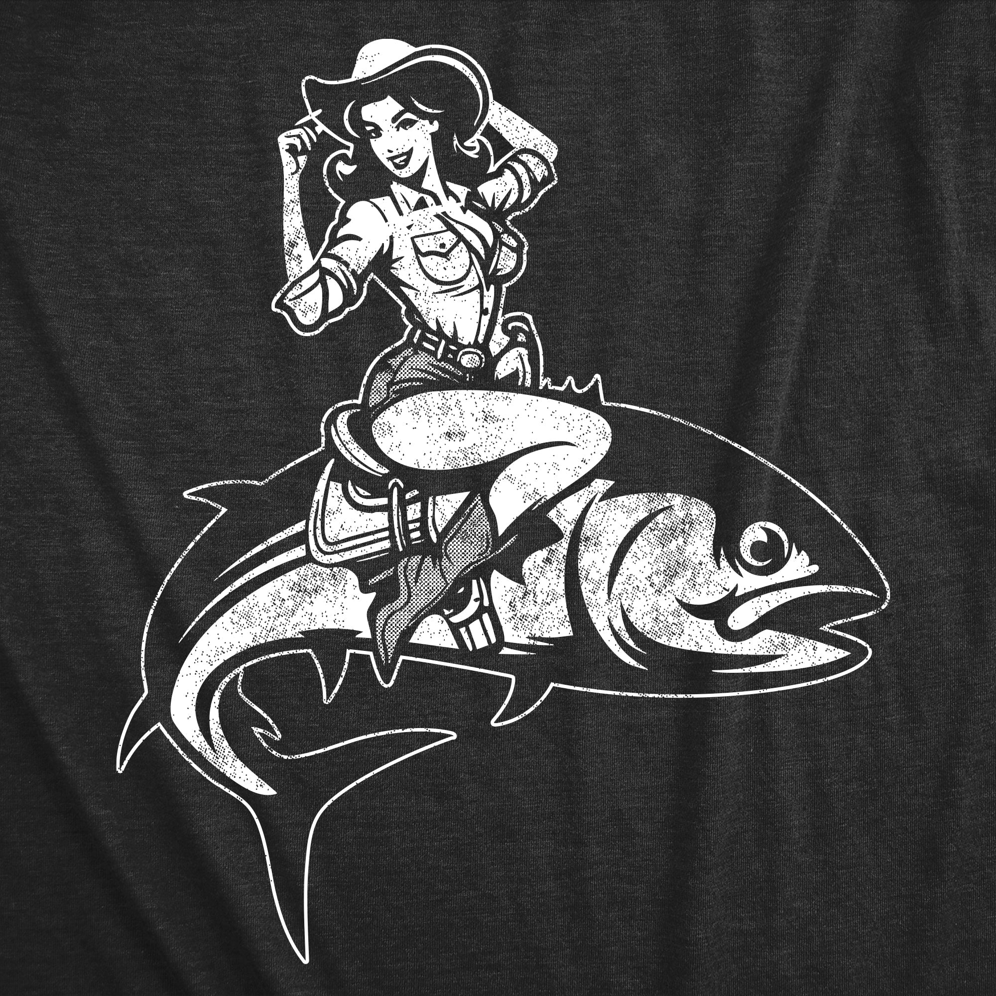 Cowgirl Fish Women's T Shirt Hoodie, Sweatshirt | CiraTrend.com (Image 2)