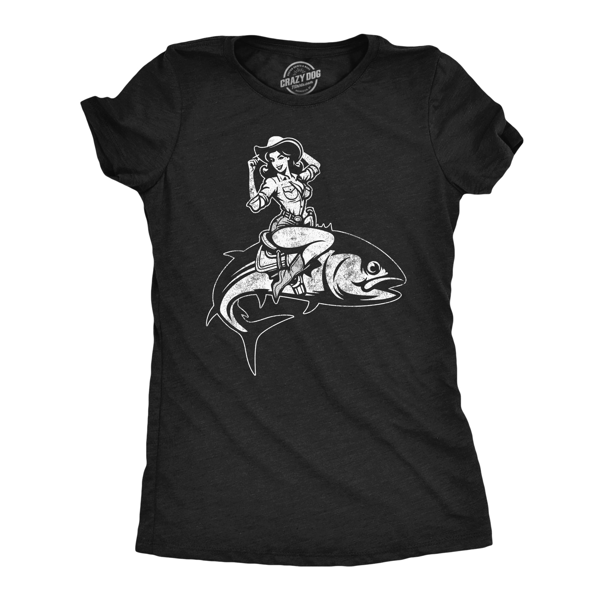 Cowgirl Fish Women's T Shirt Hoodie, Sweatshirt | CiraTrend.com (Image 1)